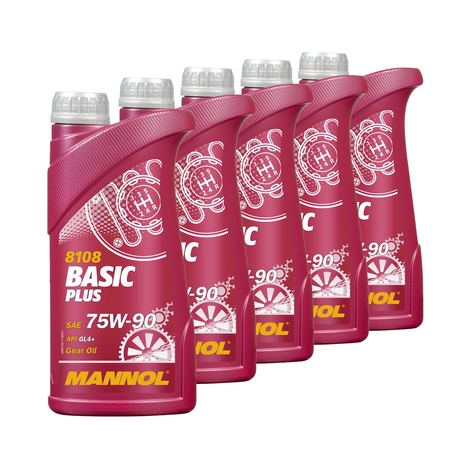 5 Liter (5x1) MANNOL Basic Plus 75W-90 API GL 4+ Getriebeöl 75W90 Öl