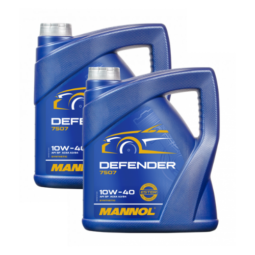 8 Liter (2x4) MANNOL 7507 Motoröl Defender 10W-40 passend für VW 505.00 MB 229.1 ACEA A3/B4 API SN