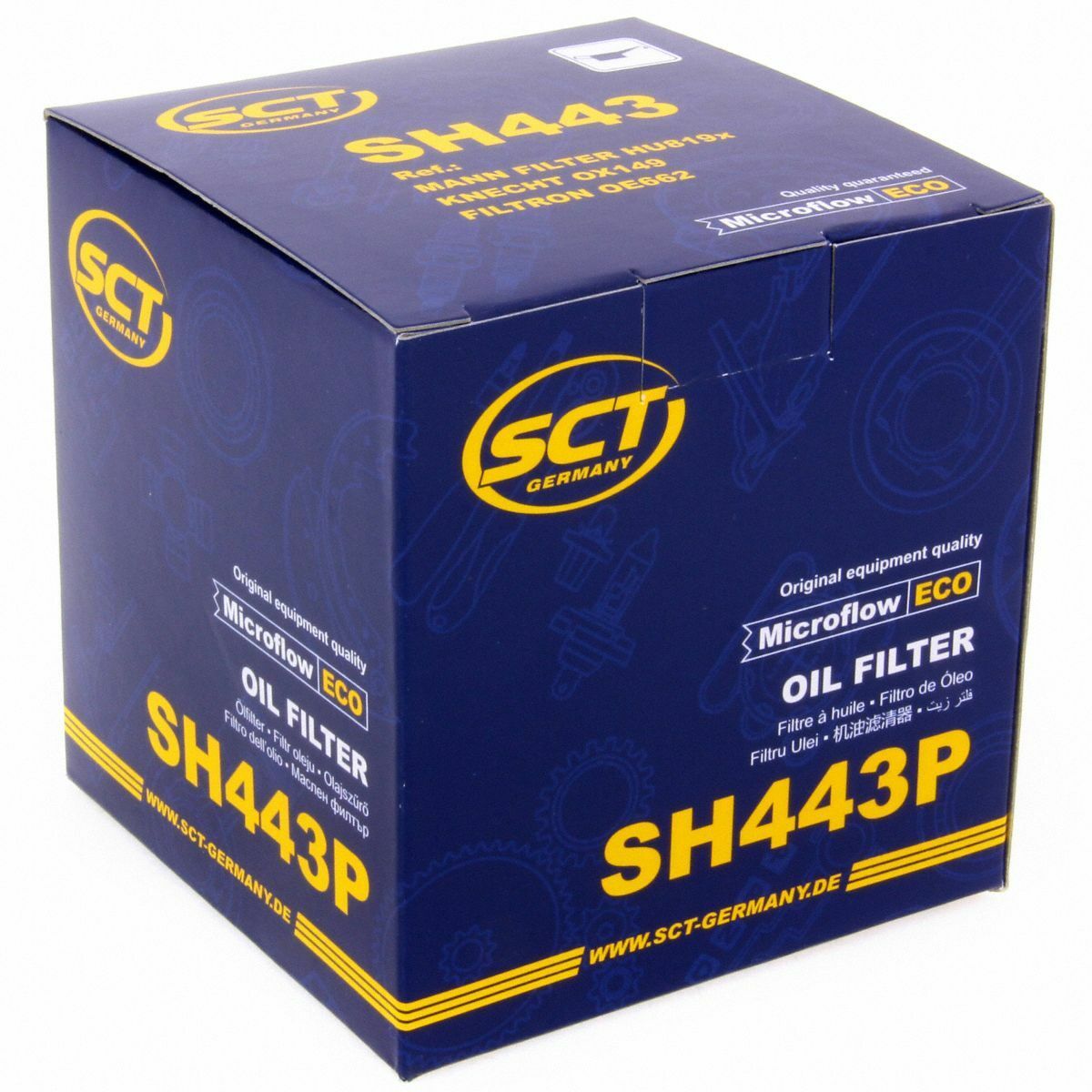 SCT Ölfilter SH 443 P Filter Motorfilter Servicefilter Patronenfilter Volvo