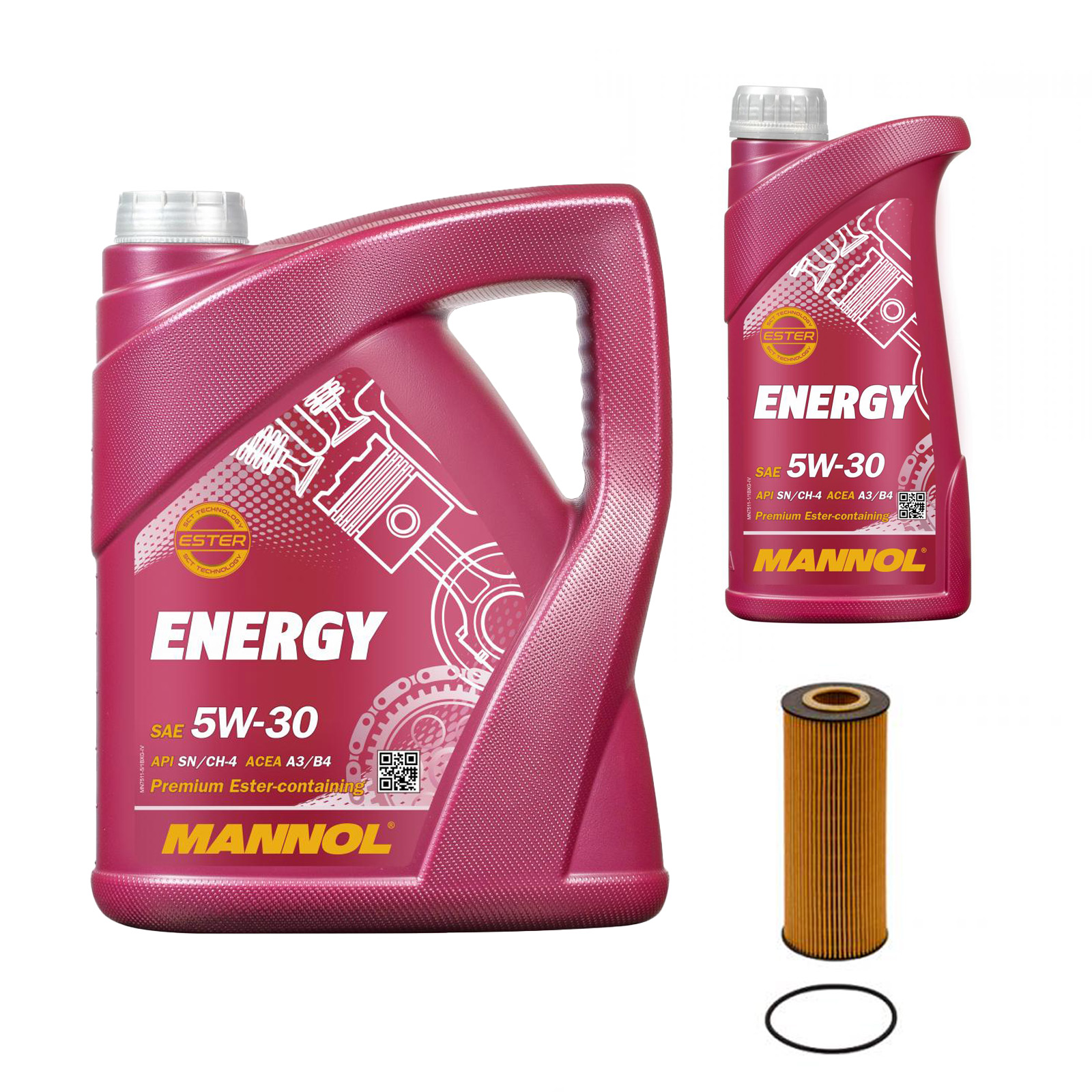 Inspektionskit MANNOL Energy 5W-30 passend für VW Passat 2.5 TDI Syncro 4Motion Variant