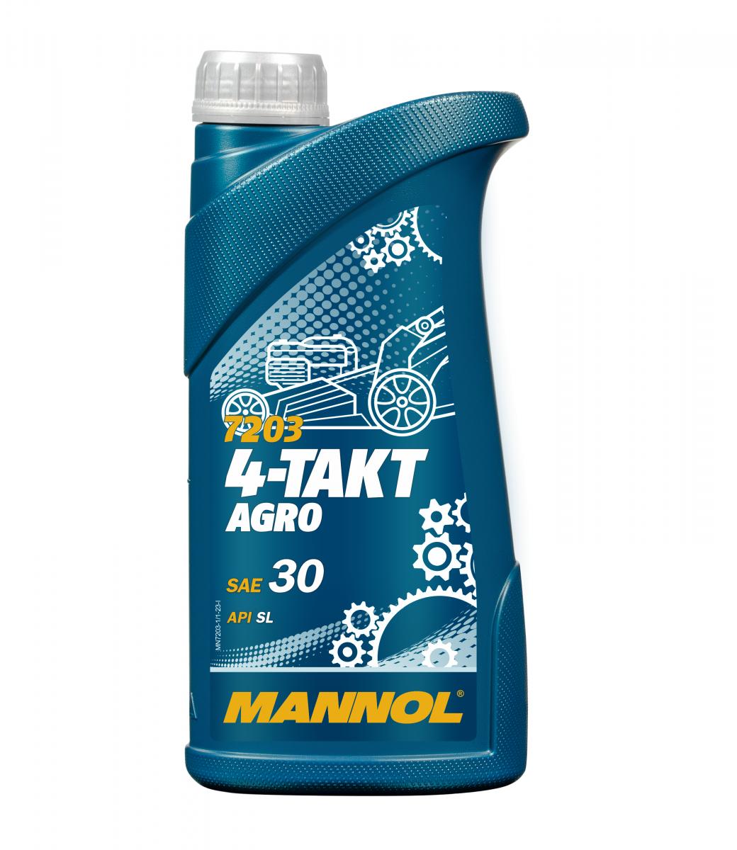 5 Liter (5x1) MANNOL 4-Takt Agro 7203 SAE 30 API SL Motoröl für Gartengeräte 