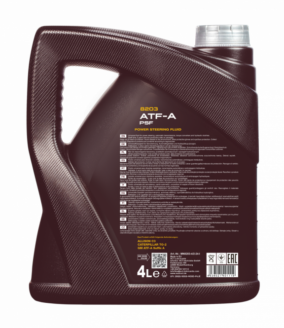 8 Liter (2x4) MANNOL 8203 GM ATF-A PSF Automatic Fluid Getriebeöl Servolenkung passend für Opel