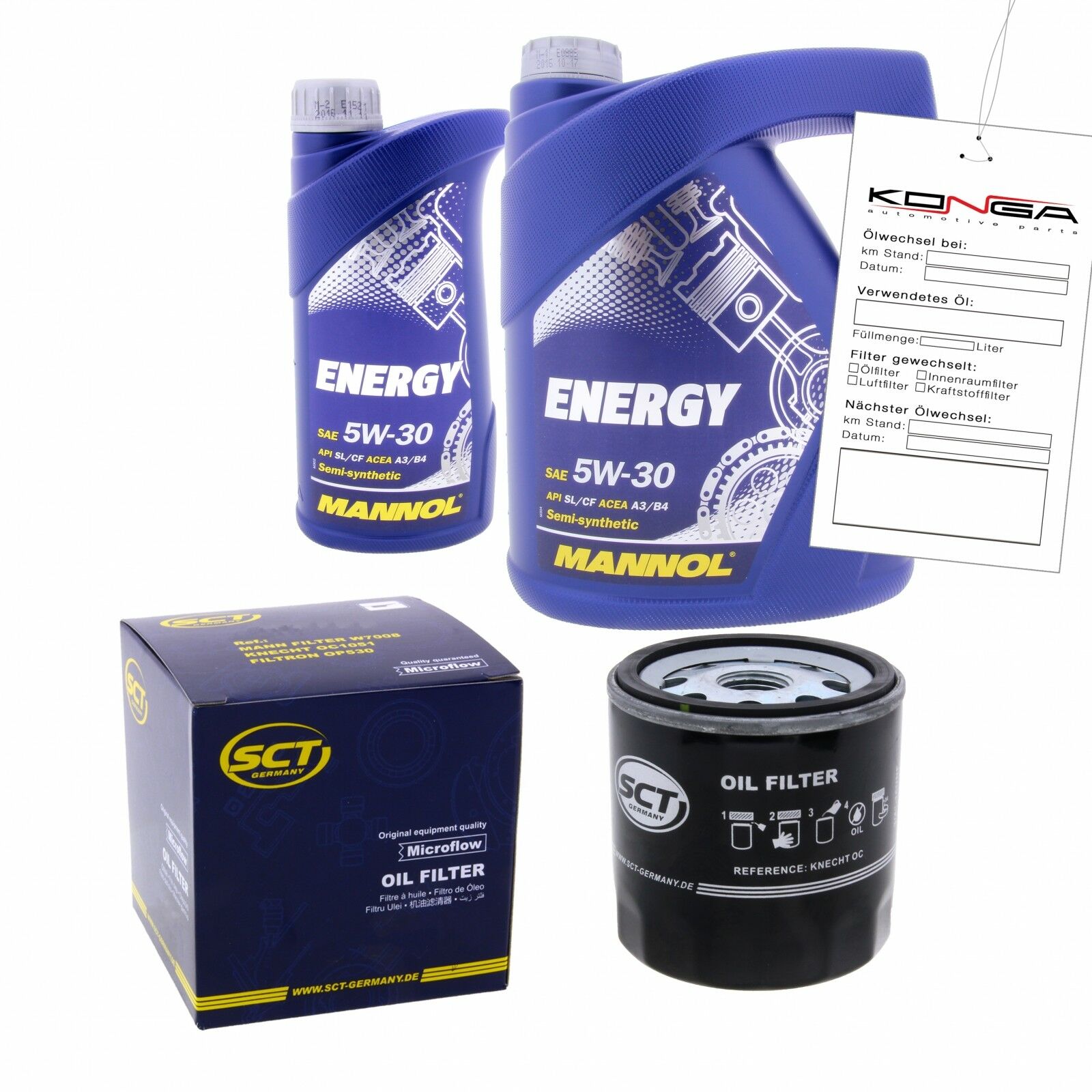 Inspektionskit MANNOL Energy 5W-30 passend für Kia Carnival I 2.5 V6 II