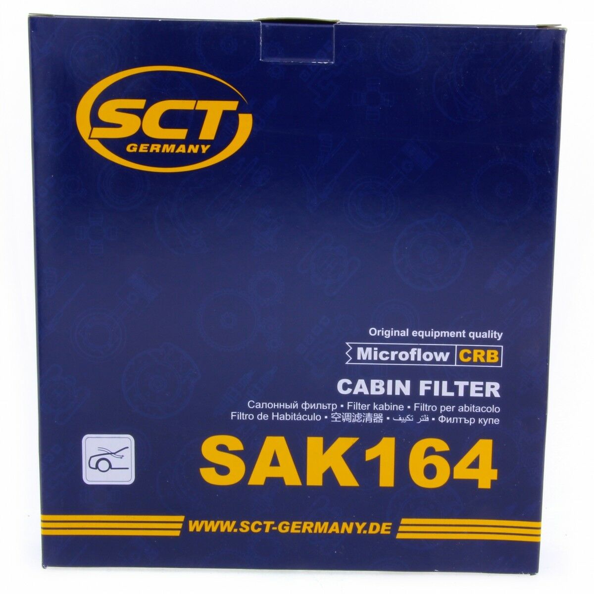 SCT Innenraumfilter Fahrzeugfilter mit Aktivkohle SAK164 Luft Filter passend für Ford Volvo