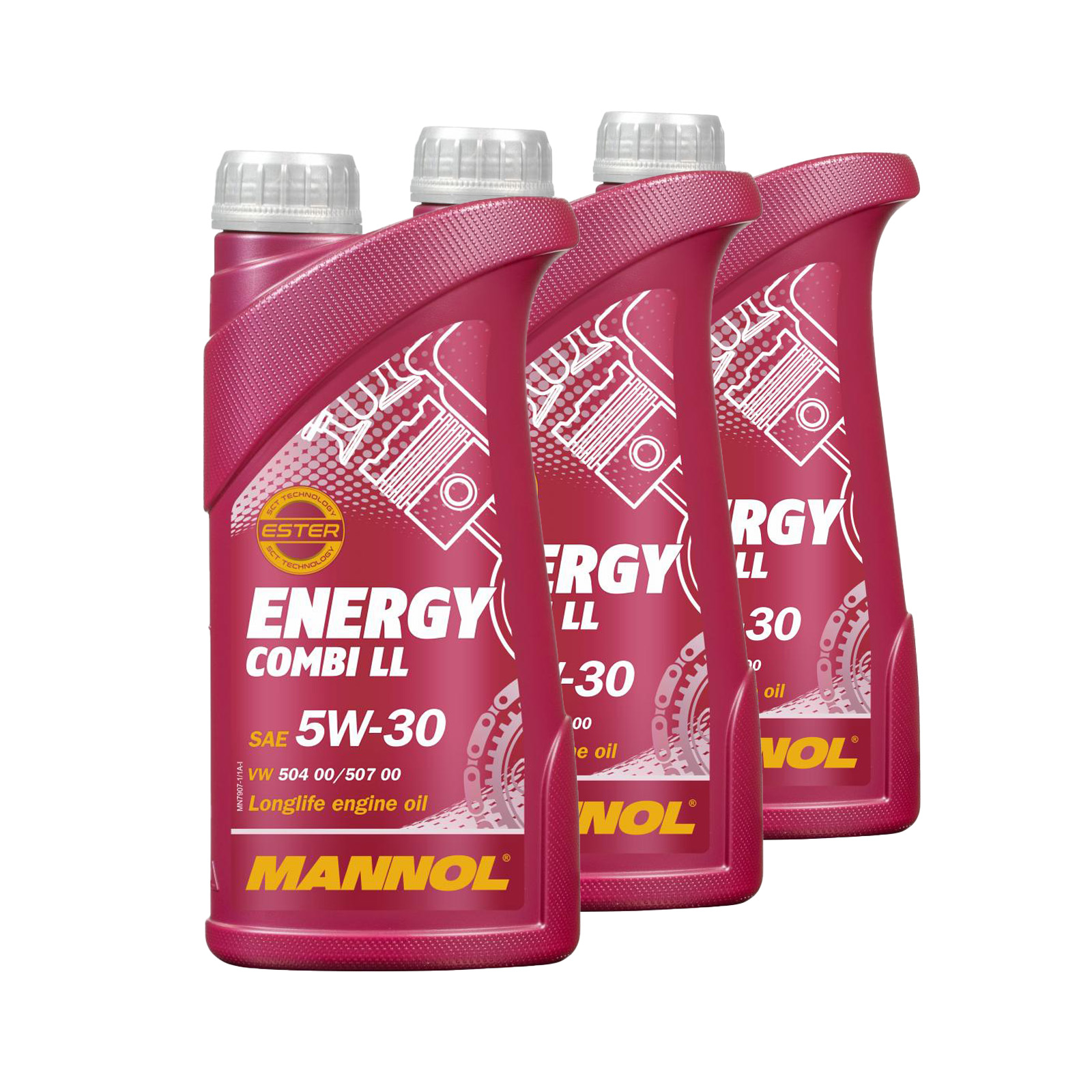 3 Liter (3x1) MANNOL Energy Combi LL 5W-30 API SN Motoröl 5W30 4036021101309