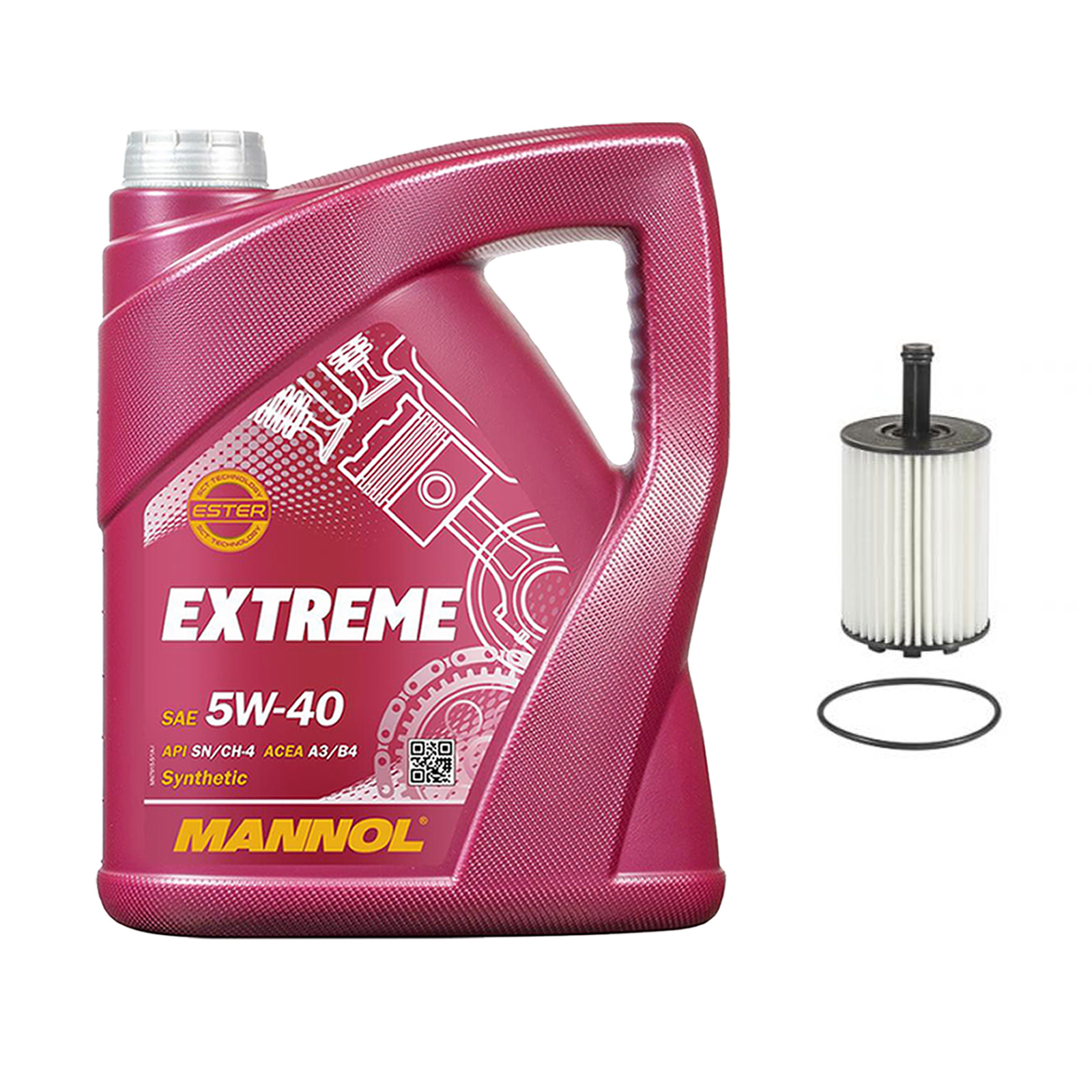 Inspektionskit MANNOL Extreme 5W-40 passend für VW New Beetle Rsi 3.2 4Motion