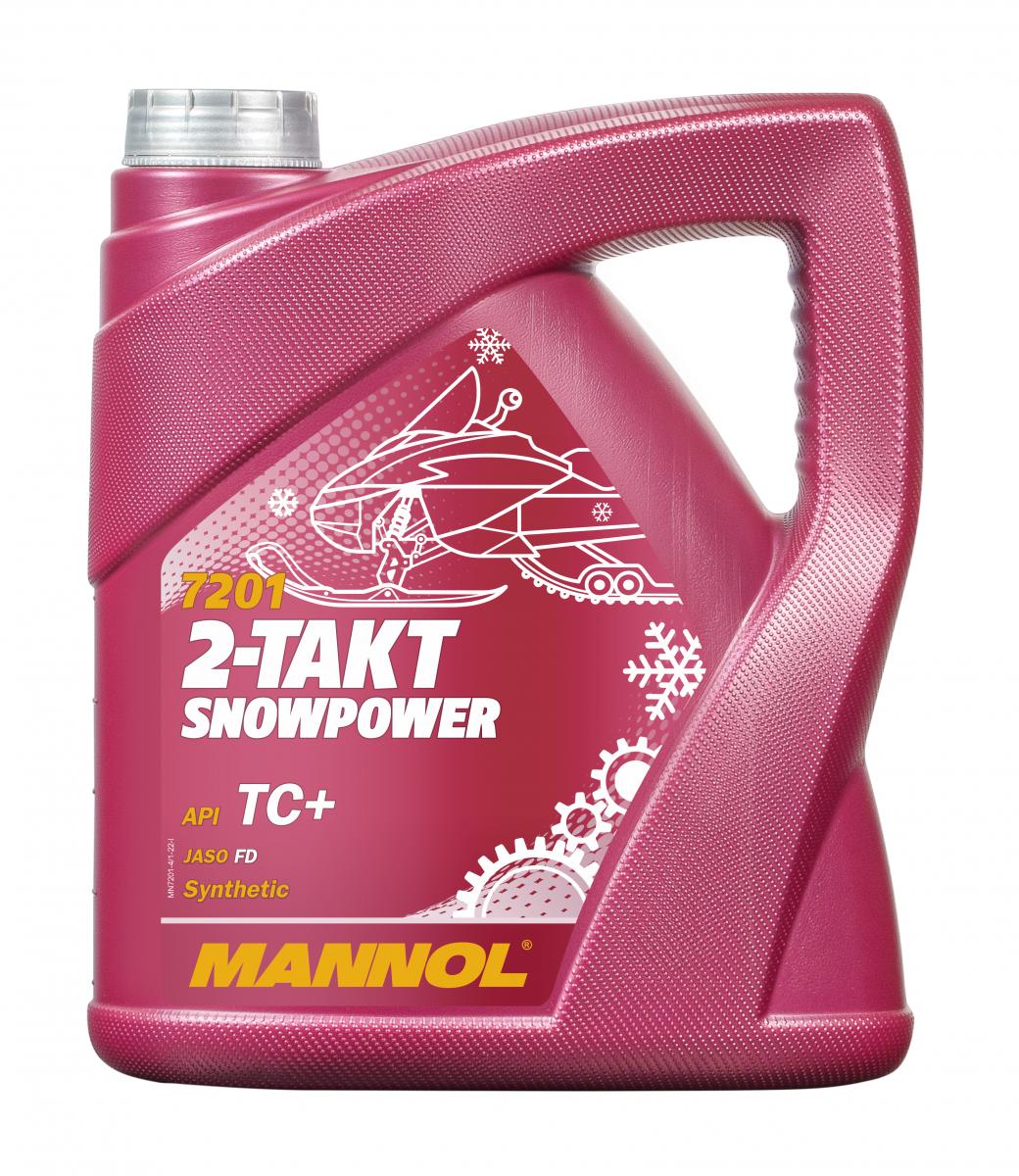 MANNOL 7201 2-Takt Snowpower 4 Liter Motoröl API TC+ JASO FD Schneemobil 