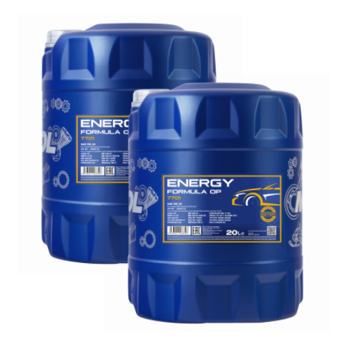 40 Liter (2x20) MANNOL Energy Formula OP 7701 5W-30 API SP Motoröl