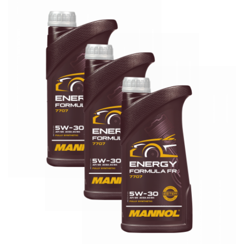 3 Liter (3x1) MANNOL Energy Formula FR 7707 5W-30 API SN ACEA A5/B5 Motoröl