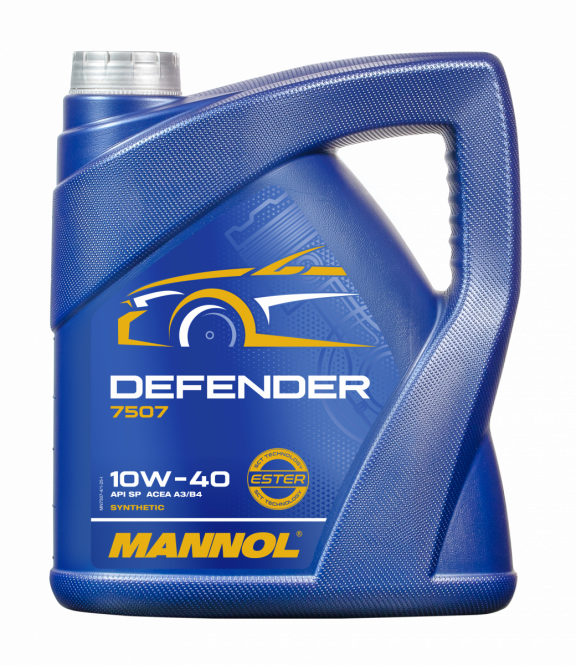 8 Liter (2x4) MANNOL 7507 Motoröl Defender 10W-40 passend für VW 505.00 MB 229.1 ACEA A3/B4 API SN