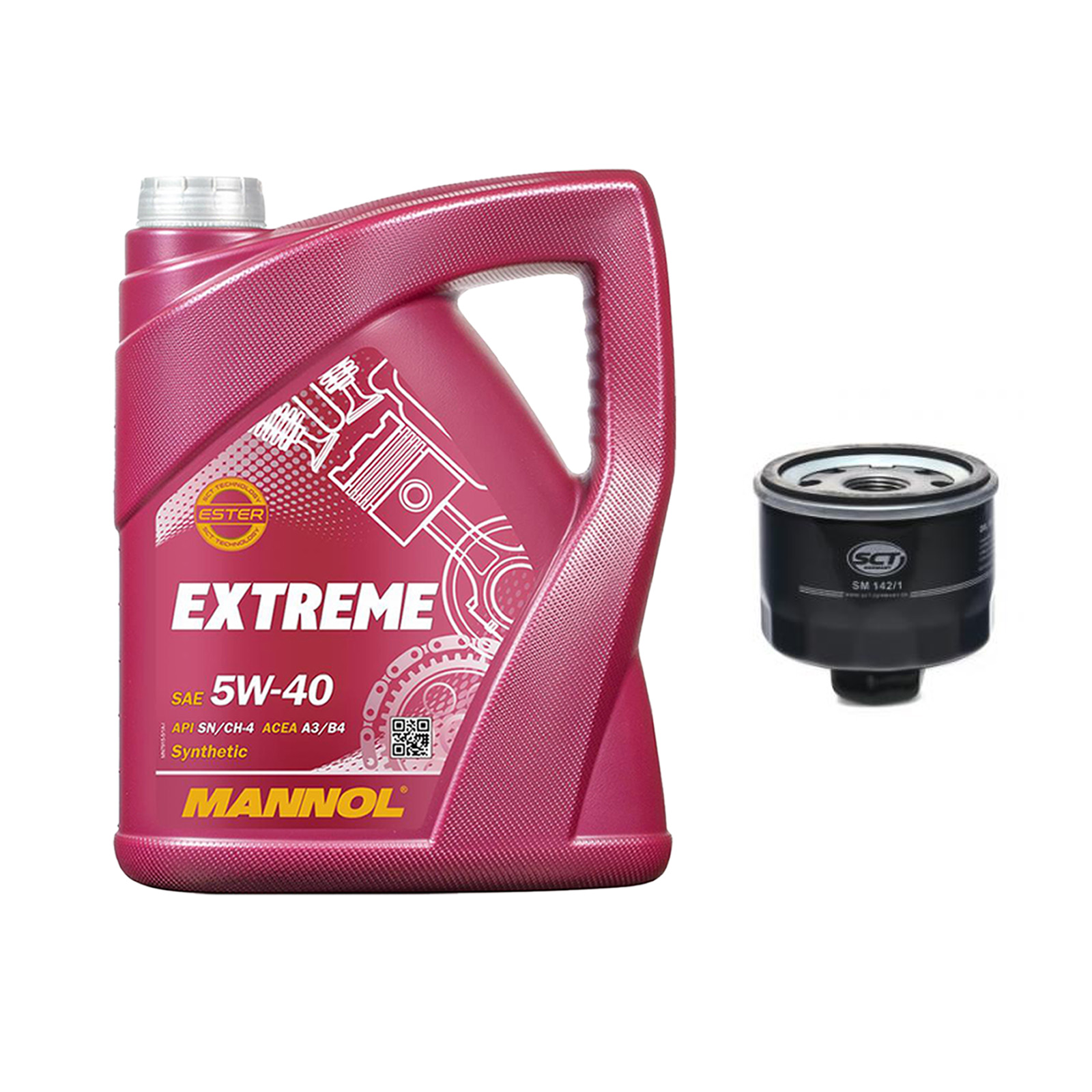 Inspektionskit MANNOL Extreme 5W-40 für Opel Movano Combi 1.9 Dti Kasten Set1