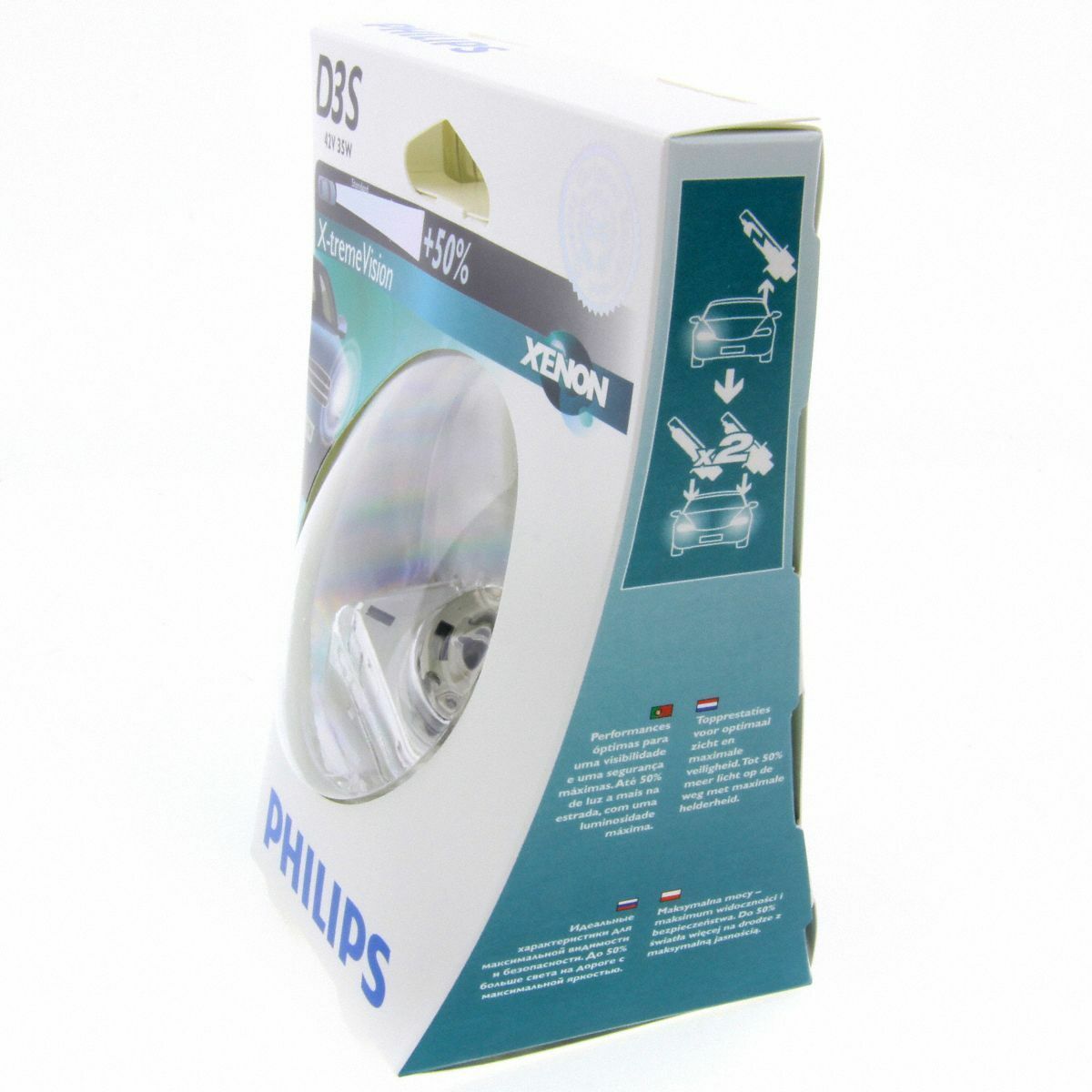 D3S Philips X-tremeVision 4800K 50% mehr Licht Xenon Brenner 42403XV 1 Stück