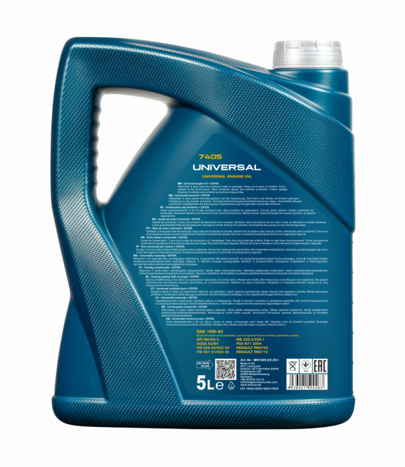 5 Liter MANNOL Universal 15W-40 API SN CH-4 Motoröl 15W40 4036021500263