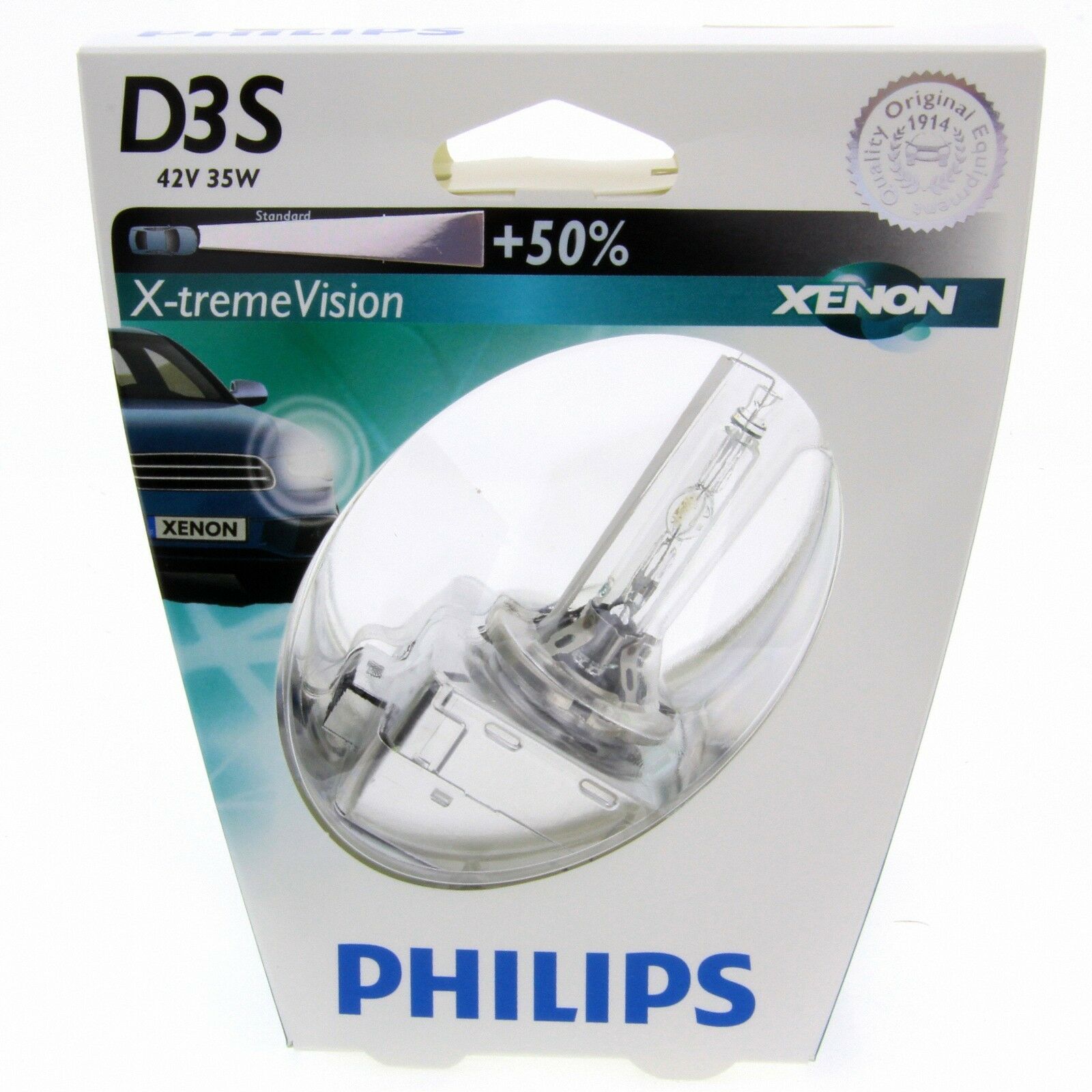 D3S Philips X-tremeVision 4800K 50% mehr Licht Xenon Brenner 42403XV 1 Stück