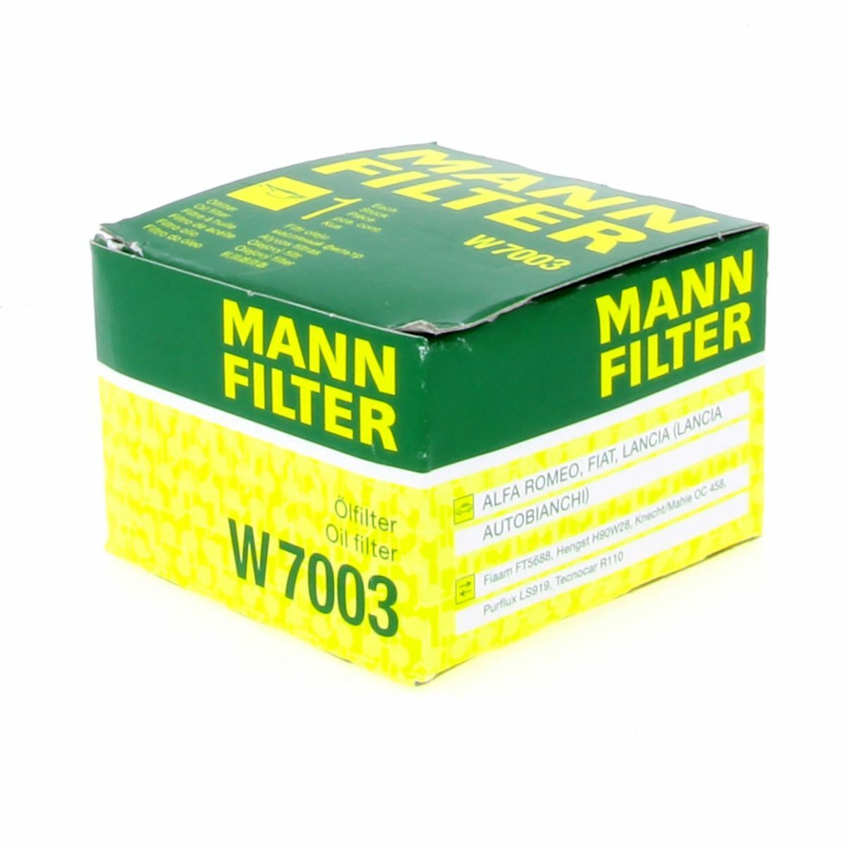 MANN Ölfilter Fahrzeugfilter W7003 Filter Alfa Romeo Fiat Lancia