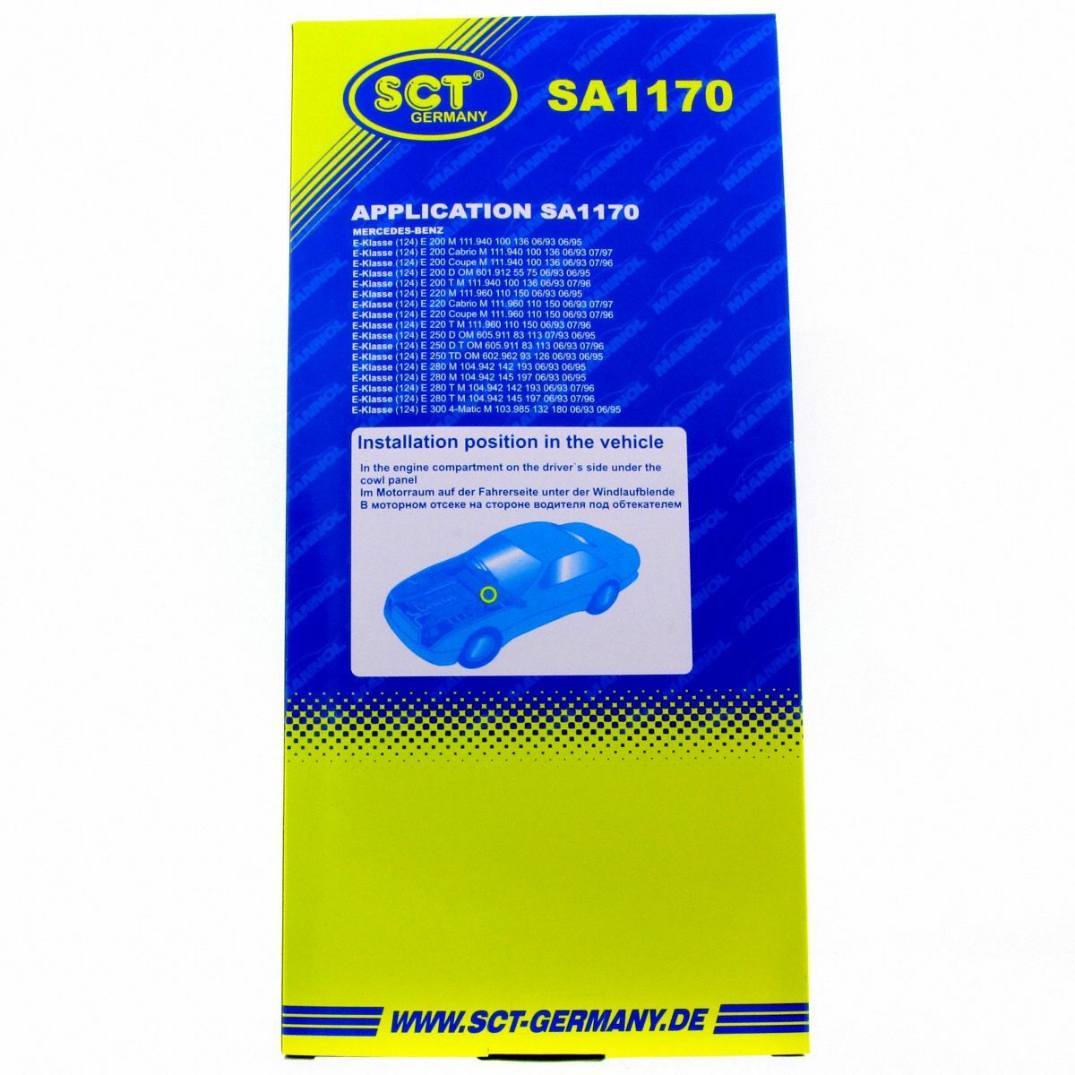 SCT Innenraumfilter Luftfilter SA 1170 Pollenfilter Luft Filter Mercedes-Benz E-Klasse