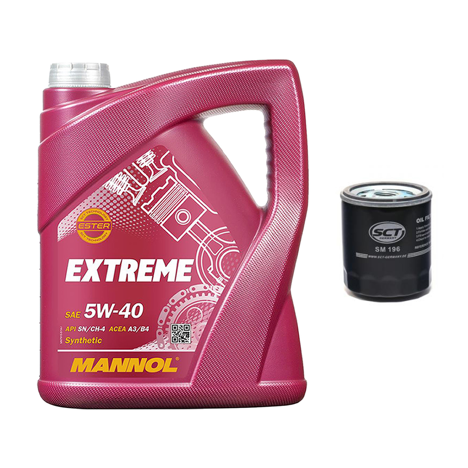 Inspektionskit MANNOL Extreme 5W-40 für Skoda Fabia 1.4 1.0 Octavia Combi
