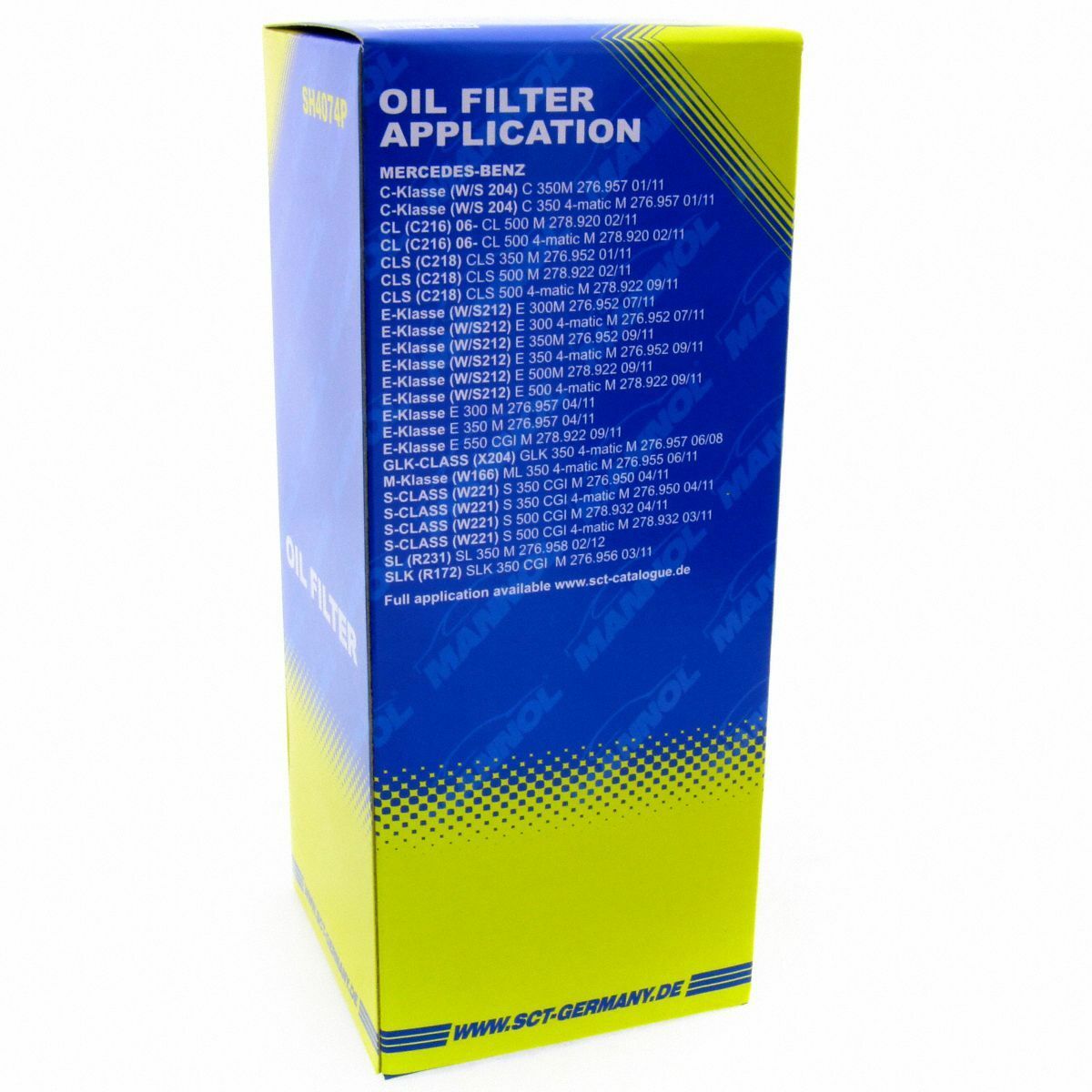 SCT Ölfilter SH 4074 P Filter Motorfilter Servicefilter Patronenfilter passend für Mercedes-Benz