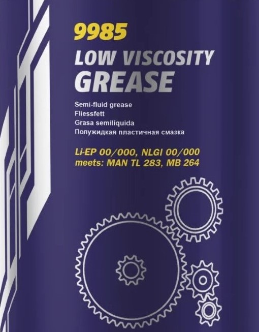 5x 800g MANNOL Li-EP-00/000 Low Viscosity Grease Fliessfett 4036021998671