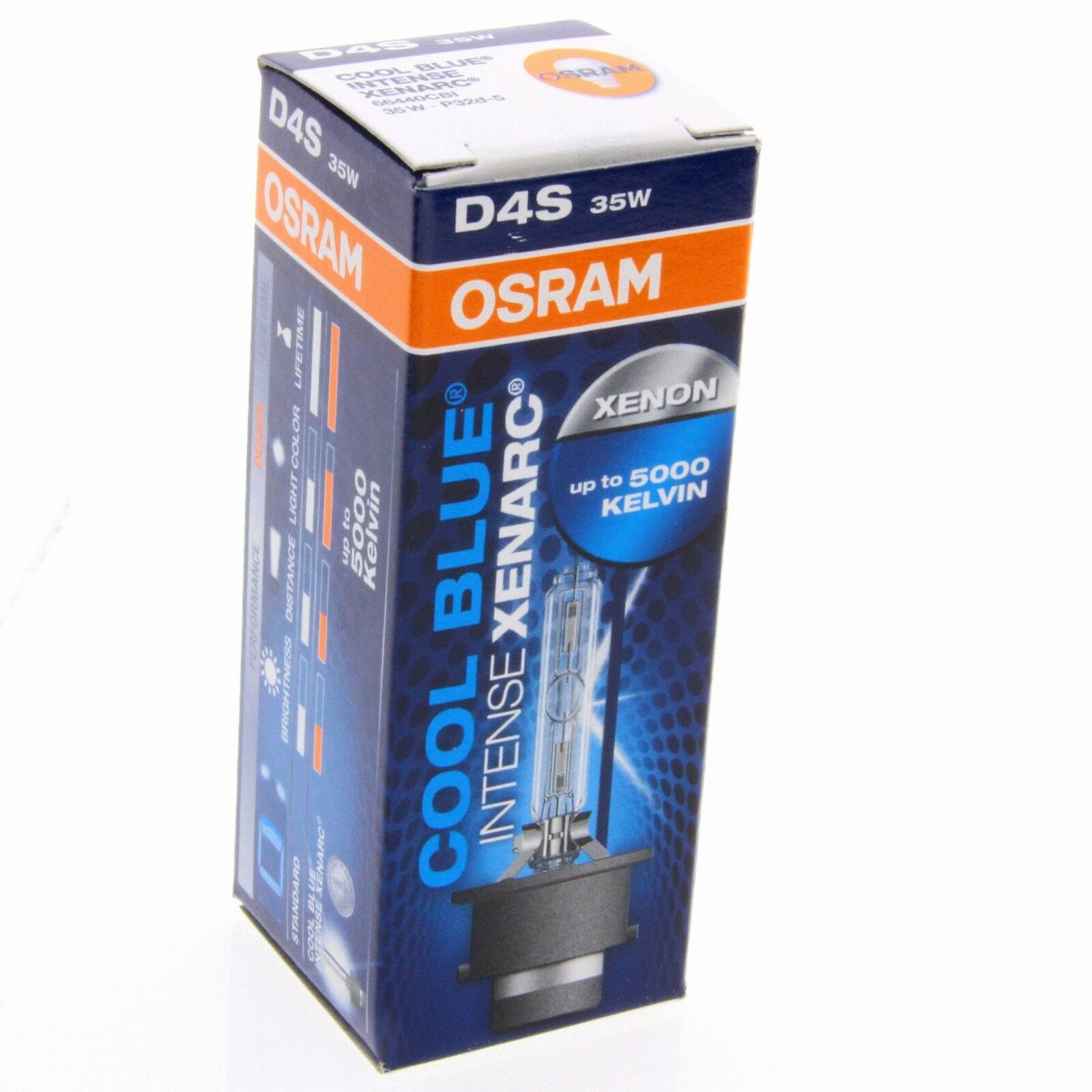 D4S OSRAM Cool Blue Intense 5000K Xenon Brenner 20% 66440CBI Single Box 1 Stück