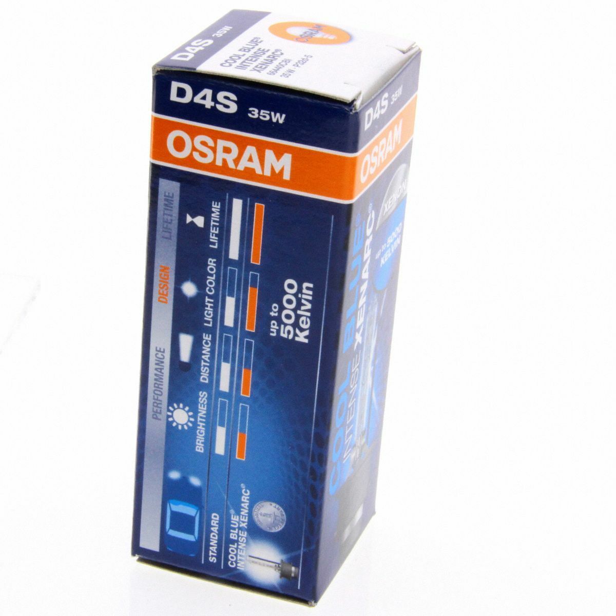 D4S OSRAM Cool Blue Intense 5000K Xenon Brenner 20% 66440CBI Single Box 1 Stück