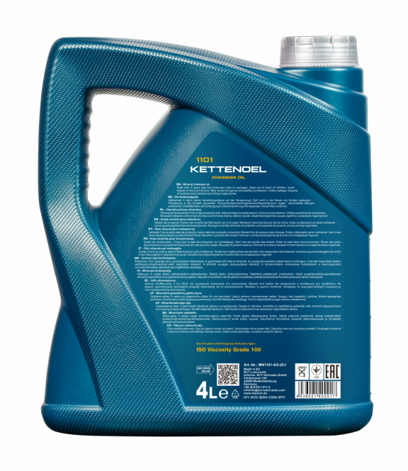 16 Liter (4x4) MANNOL Kettenoel Chain Saw Oil Kettenöl Sägekettenöl 4036021402017