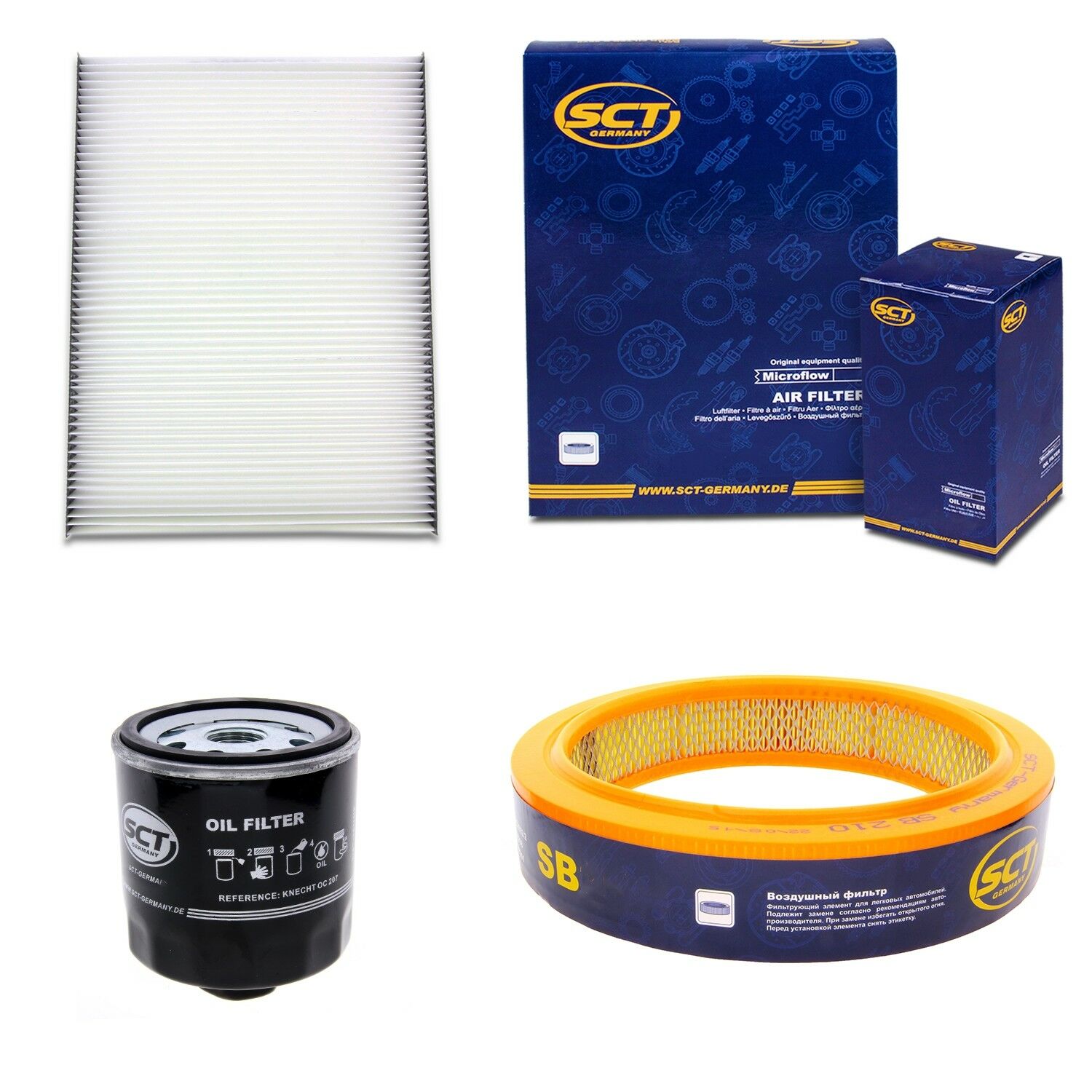 Inspektionskit für Vw Polo 6n1 55 1.4 60 75 1.6 Caddy Mk Ii Seat Inca 50 Set2