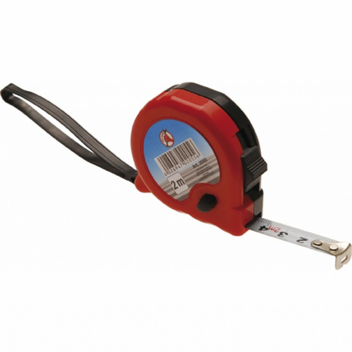 Rollbandmaß 2 m ABS-Gehäuse automatischer Rücklauf und Stopper