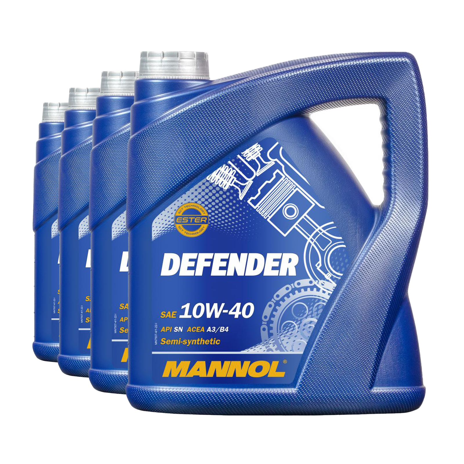 16 L (4x4) MANNOL 7507 Motoröl Defender 10W-40 VW 505.00 MB 229.1 ACEA A3/B3 API SN 16 L (4x4) MANNOL 7507 Motoröl Defender 10W-40 VW 505.00 MB 229.1 ACEA A3/B3 API SN
