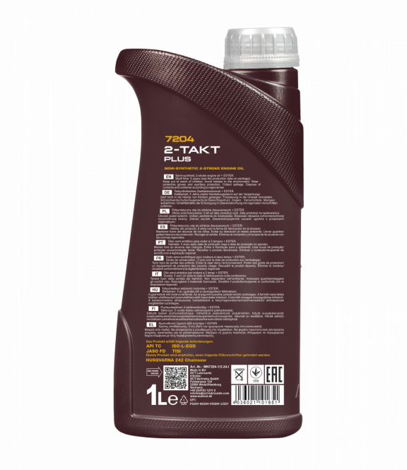 1 Liter MANNOL 2-Takt Plus 7204 API TC JASO FD ISO L-EGD TISI Motoröl