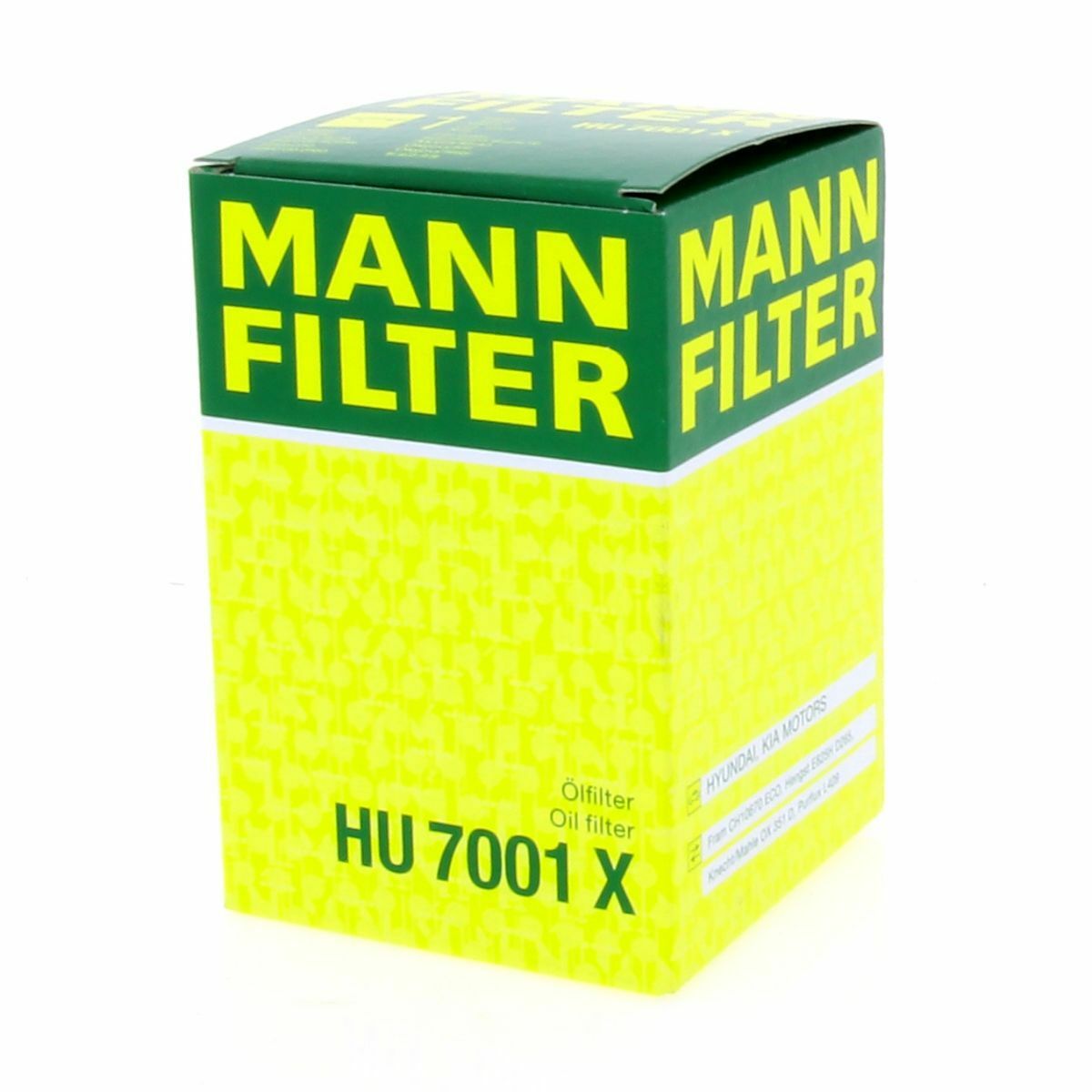 MANN Ölfilter HU7001X Filter Hyundai Equus Centennial Kia Rondo III UN