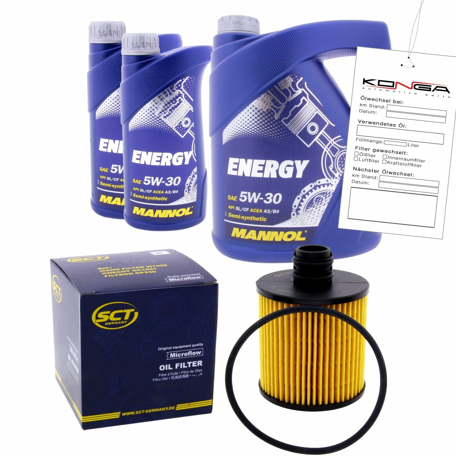 Inspektionskit MANNOL Energy 5W-30 für Mercedes-benz C 30 Cdi Amg T