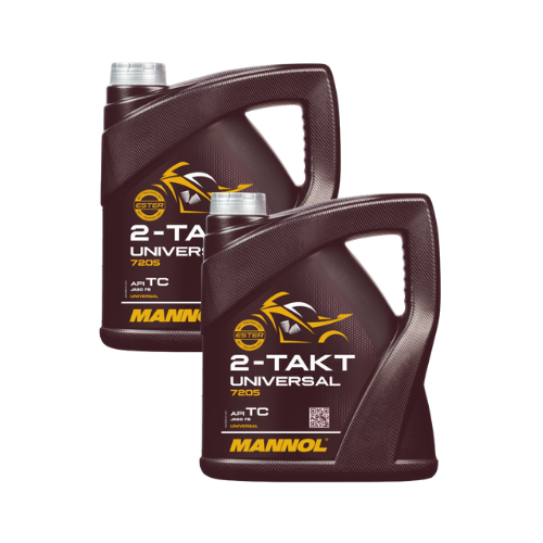 8 Liter (2x4) MANNOL 2-Takt Universal 7205 API TC JASO FB ISO L-EGD Motorradöl