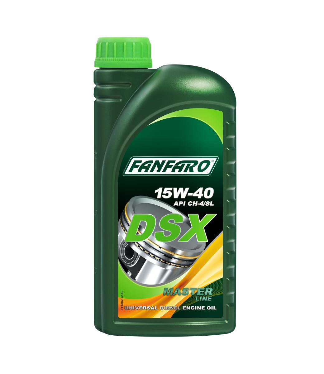1 Liter FANFARO DSX 15W-40 CH-4/SL Motoröl E3 B3 A3 VW 505.00 501.00 MB 229.1