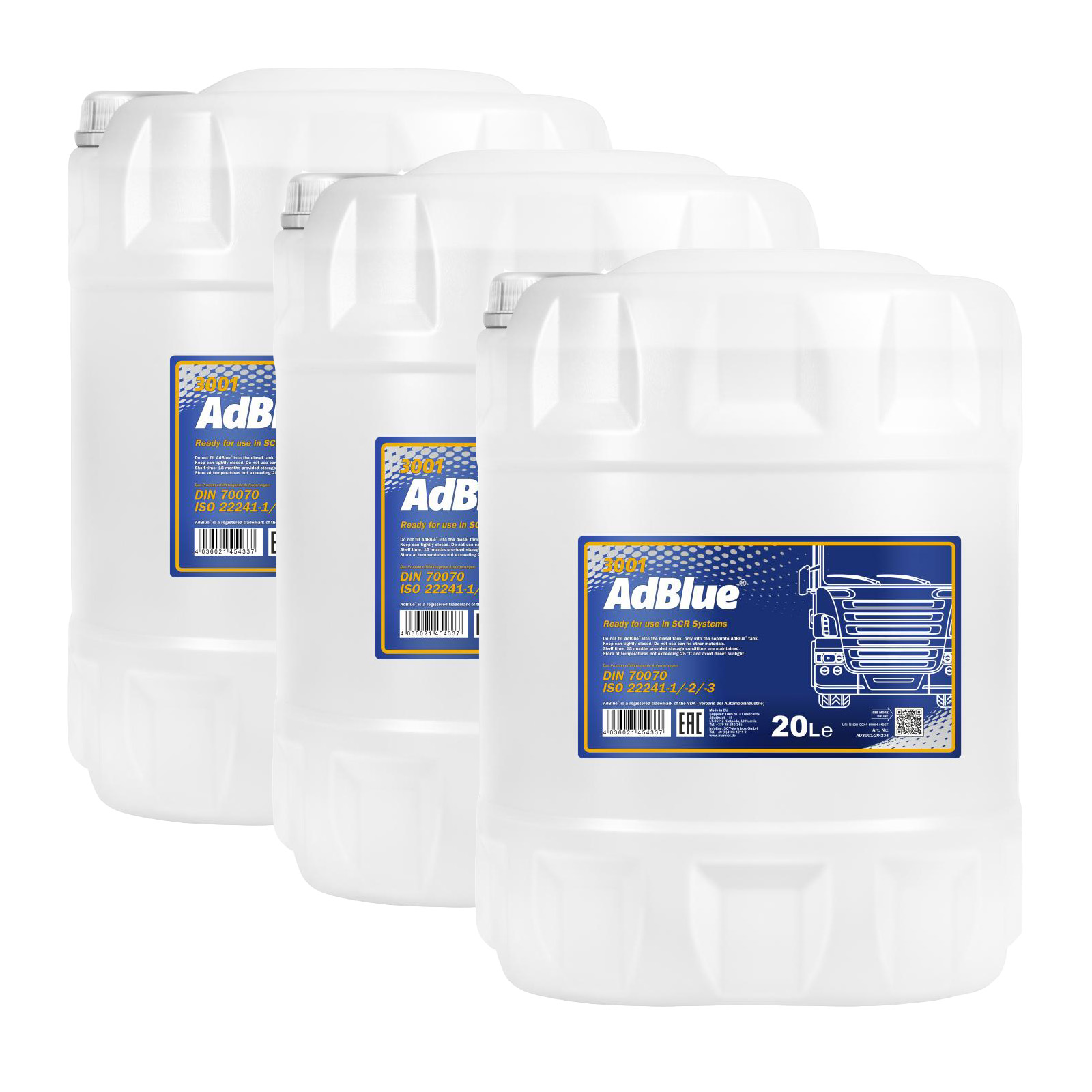 60 Liter MANNOL ready-to-use AdBlue® SCR Diesel TDI Additiv Harnstofflösung 60 Liter MANNOL ready-to-use AdBlue® SCR Diesel TDI Additiv Harnstofflösung