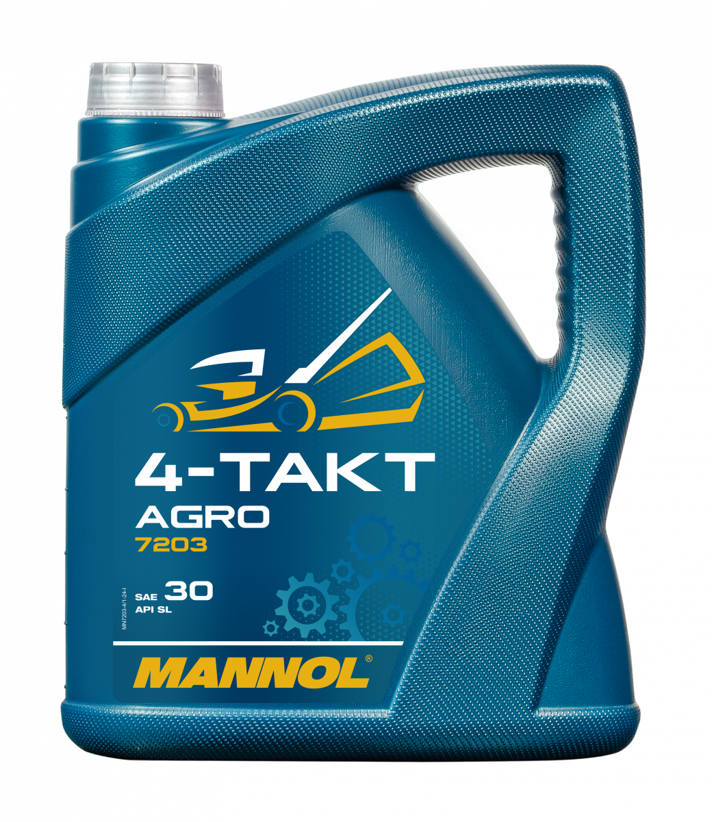 8 Liter (2x4) MANNOL 4-Takt Agro 7203 SAE 30 API SL Motoröl für Gartengeräte