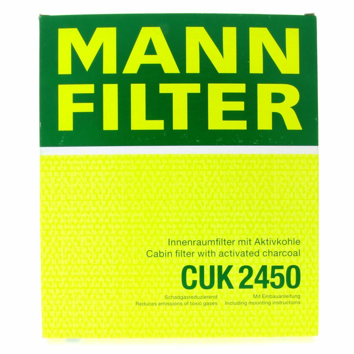 MANN Innenraumfilter Aktivkohle CUK2450 passend für Audi A4 B8 A5 Q5 8R Stufenheck Porsche