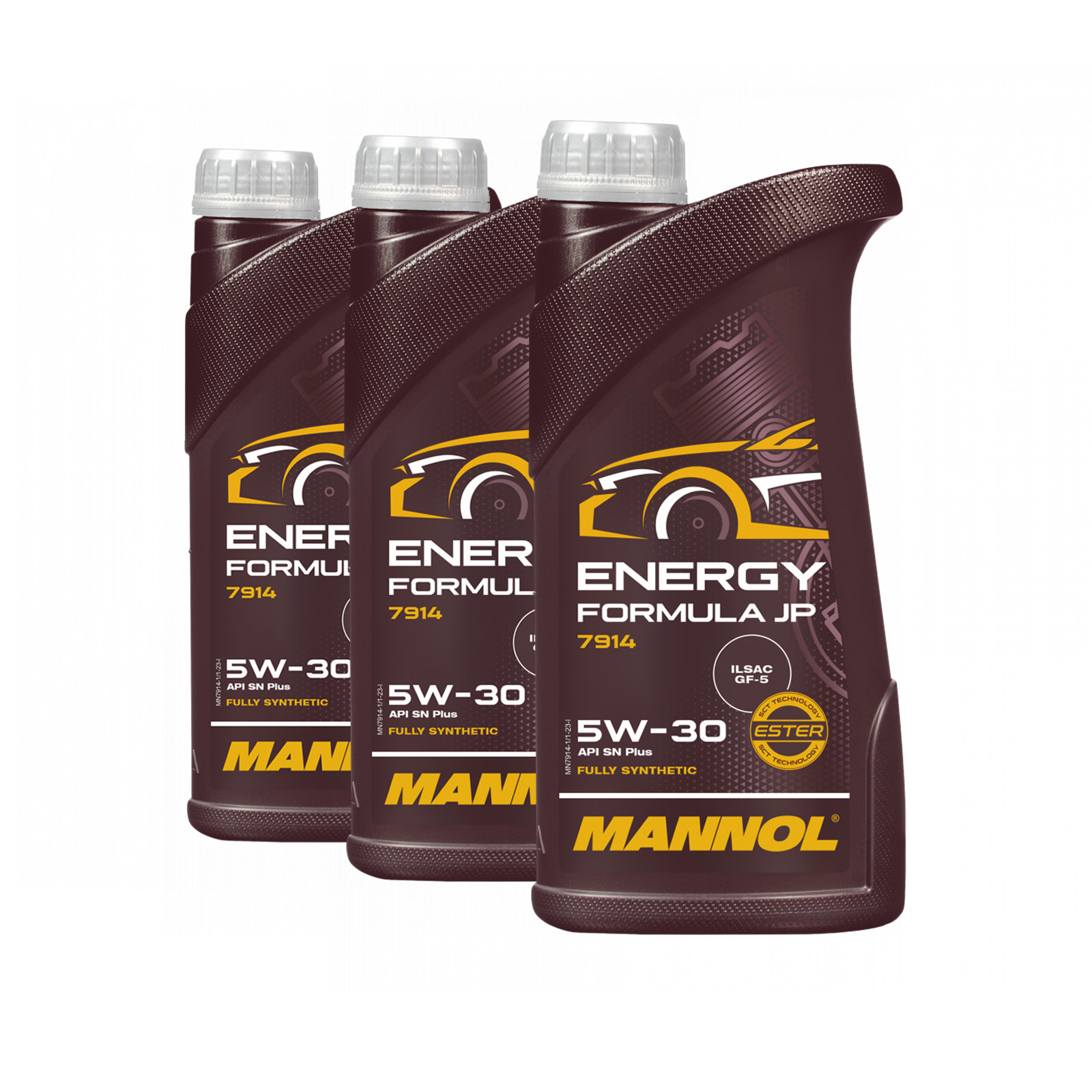 3 Liter (3x1) MANNOL Energy Formula JP 7914 5W-30 API SN Plus Motoröl