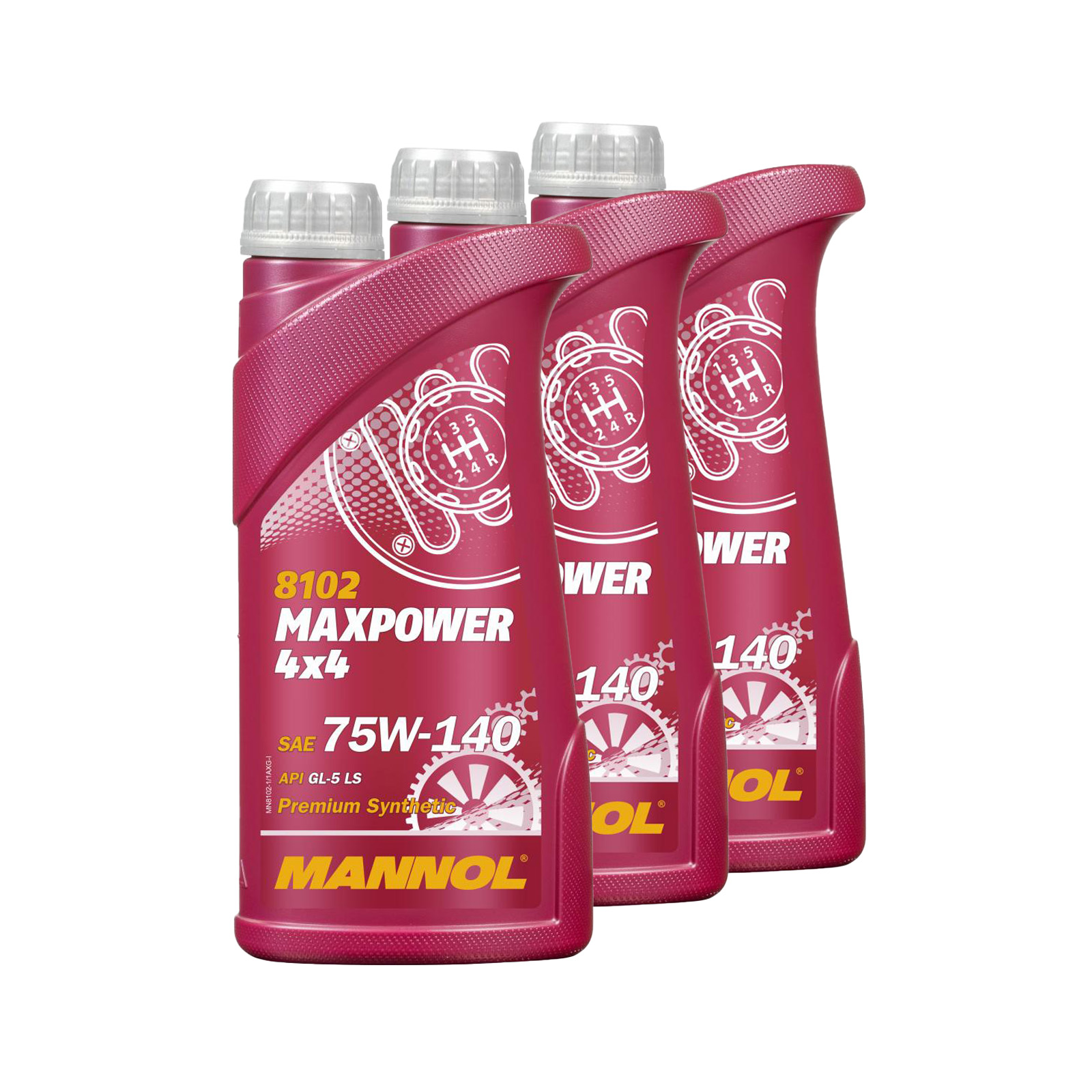 3 Liter (3x1) MANNOL Maxpower 4x4 75W-140 API GL 5 LS Getriebeöl 75W140