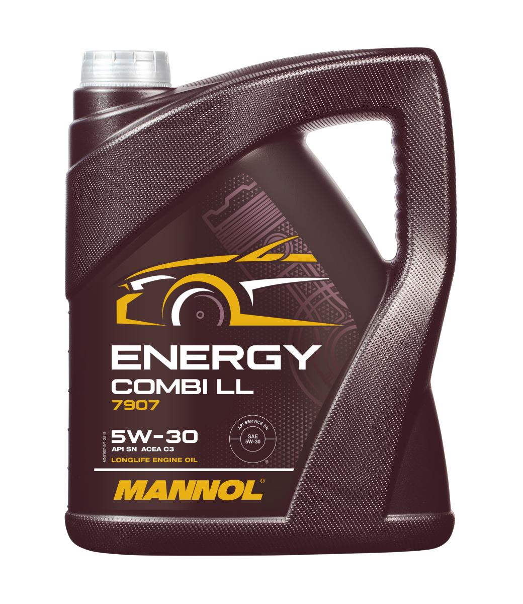 5 Liter MANNOL 5W30 Motoröl MB 229.51 VW BMW LL-04 C30 Energy Combi LL