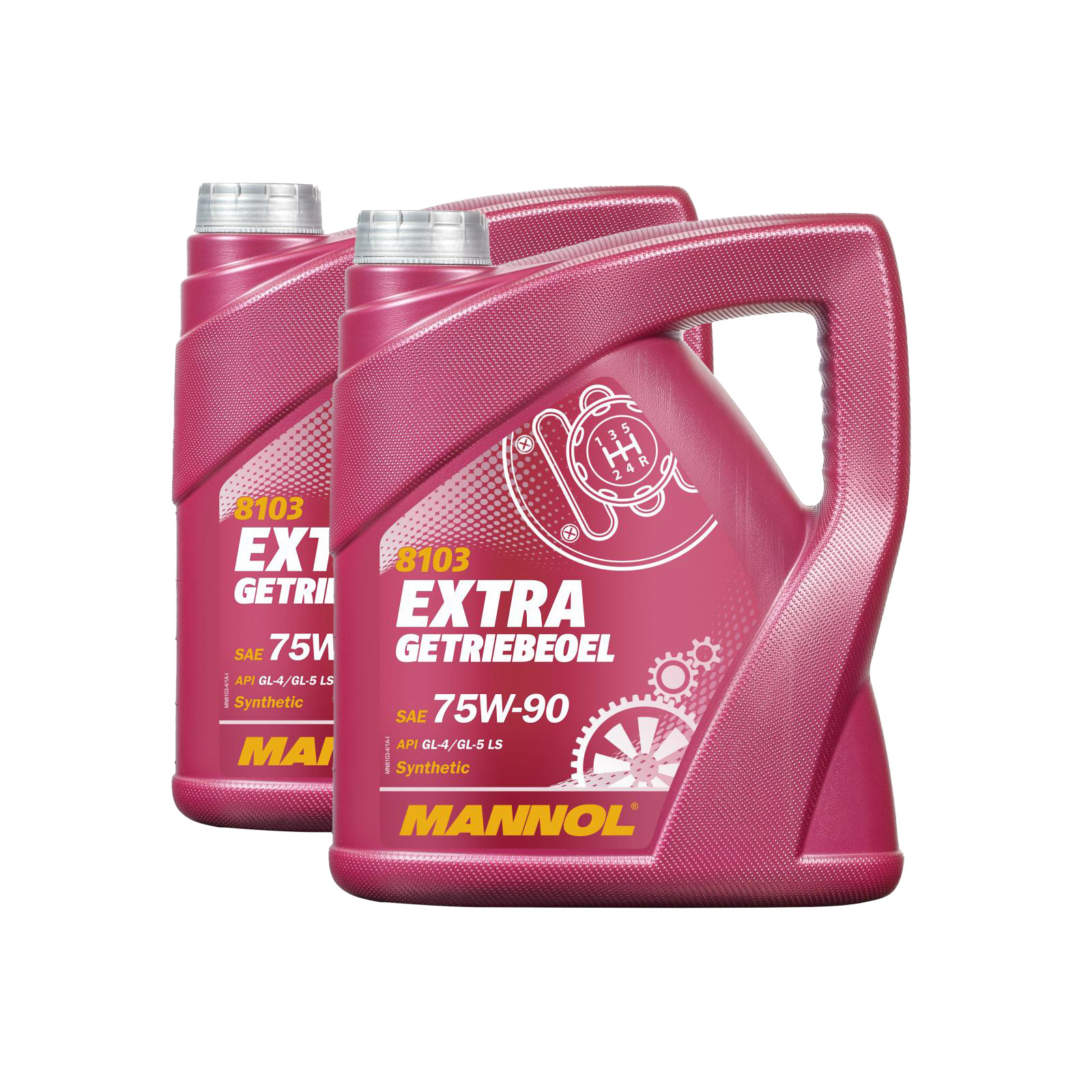 8 Liter (2x4) MANNOL Extra Getriebeöl 75W-90 API GL-4/GL-5 LS MN8103 