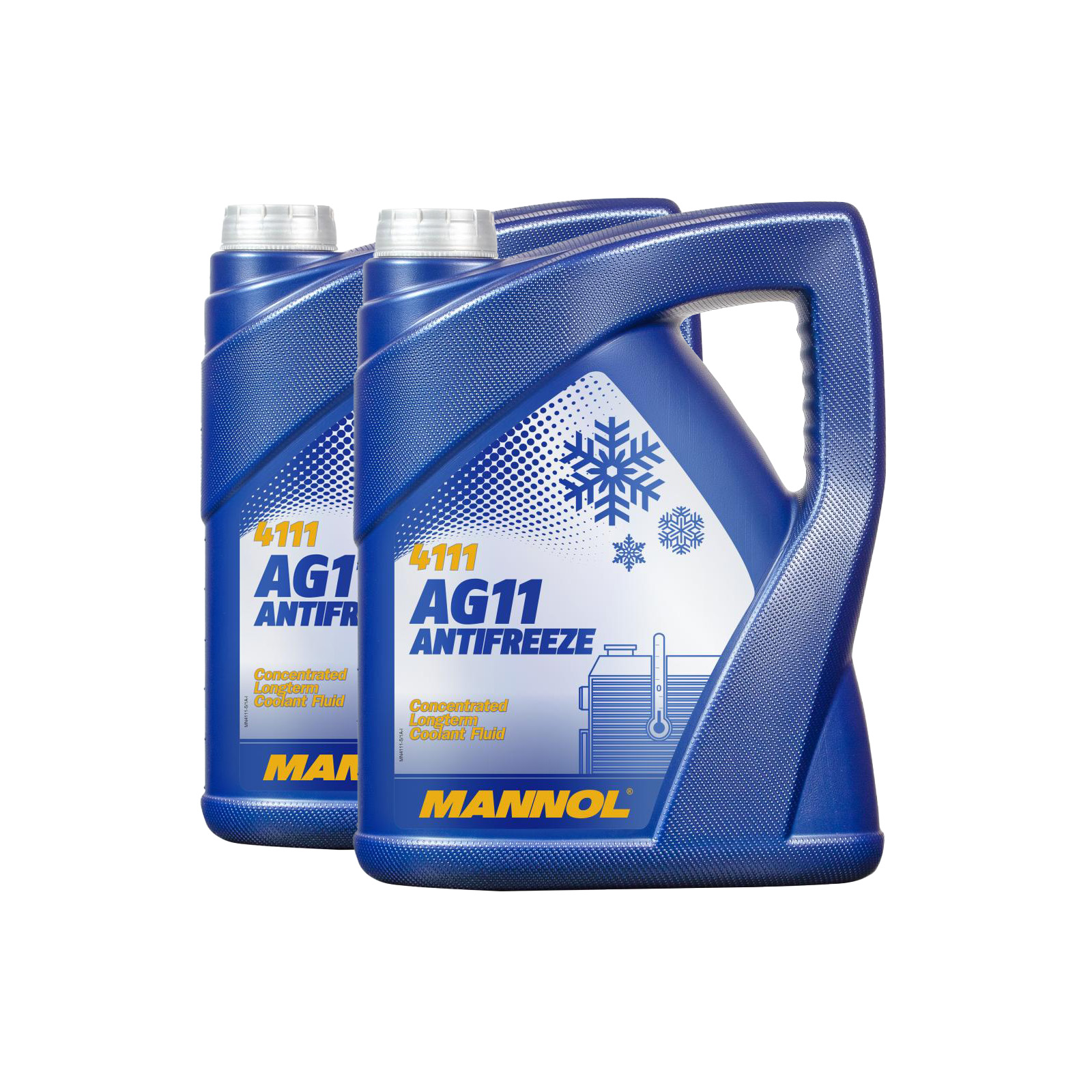 10 Liter (2x5) MANNOL Longterm Antifreeze AG11 Kühlerfrostschutz Konzentrat blau