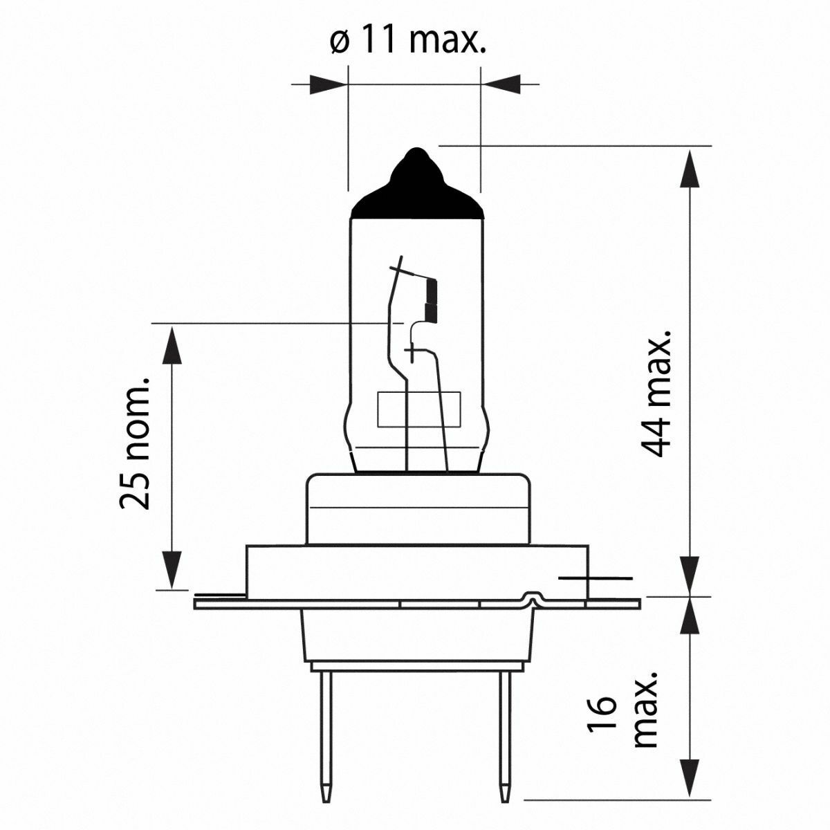 H7 Philips VisionPlus bis zu 60% mehr Licht Halogenlampe 12972VP Blister 1 Stück