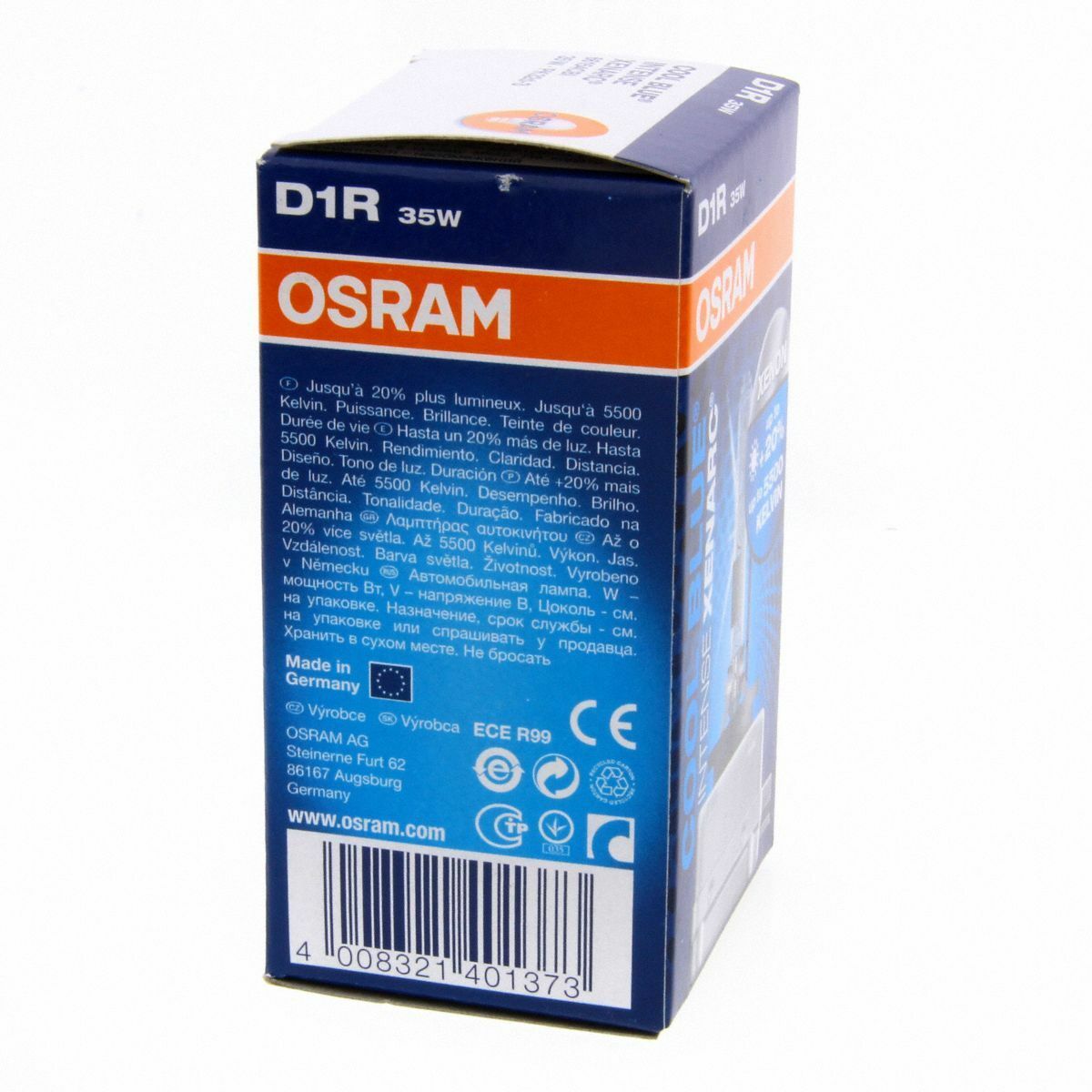 D1R OSRAM Cool Blue Intense 5500K Xenon Brenner 20% 66154CBI Single Box 1 Stück