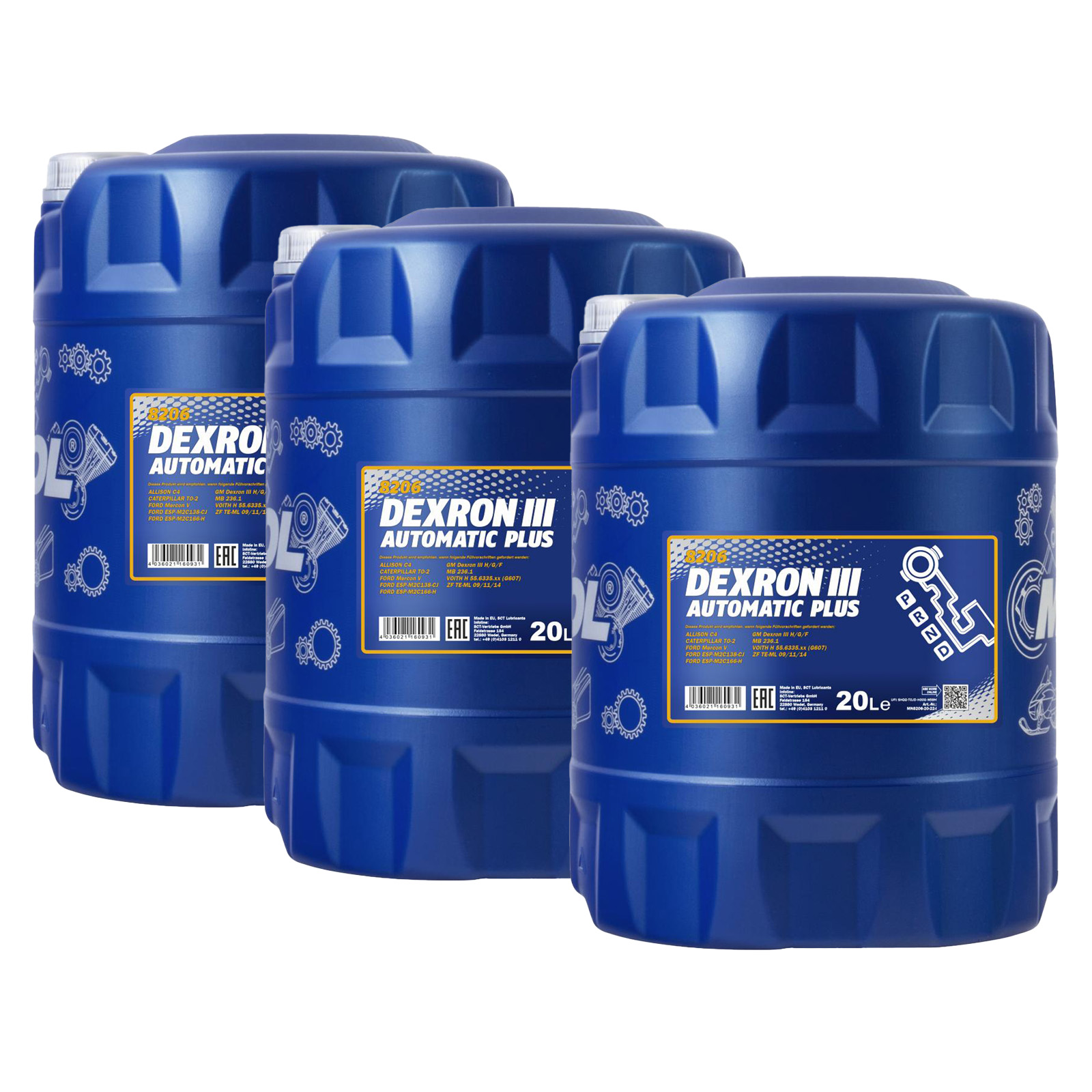 60 Liter MANNOL Dexron III Automatic Plus Getriebeöl Automatikgetriebe