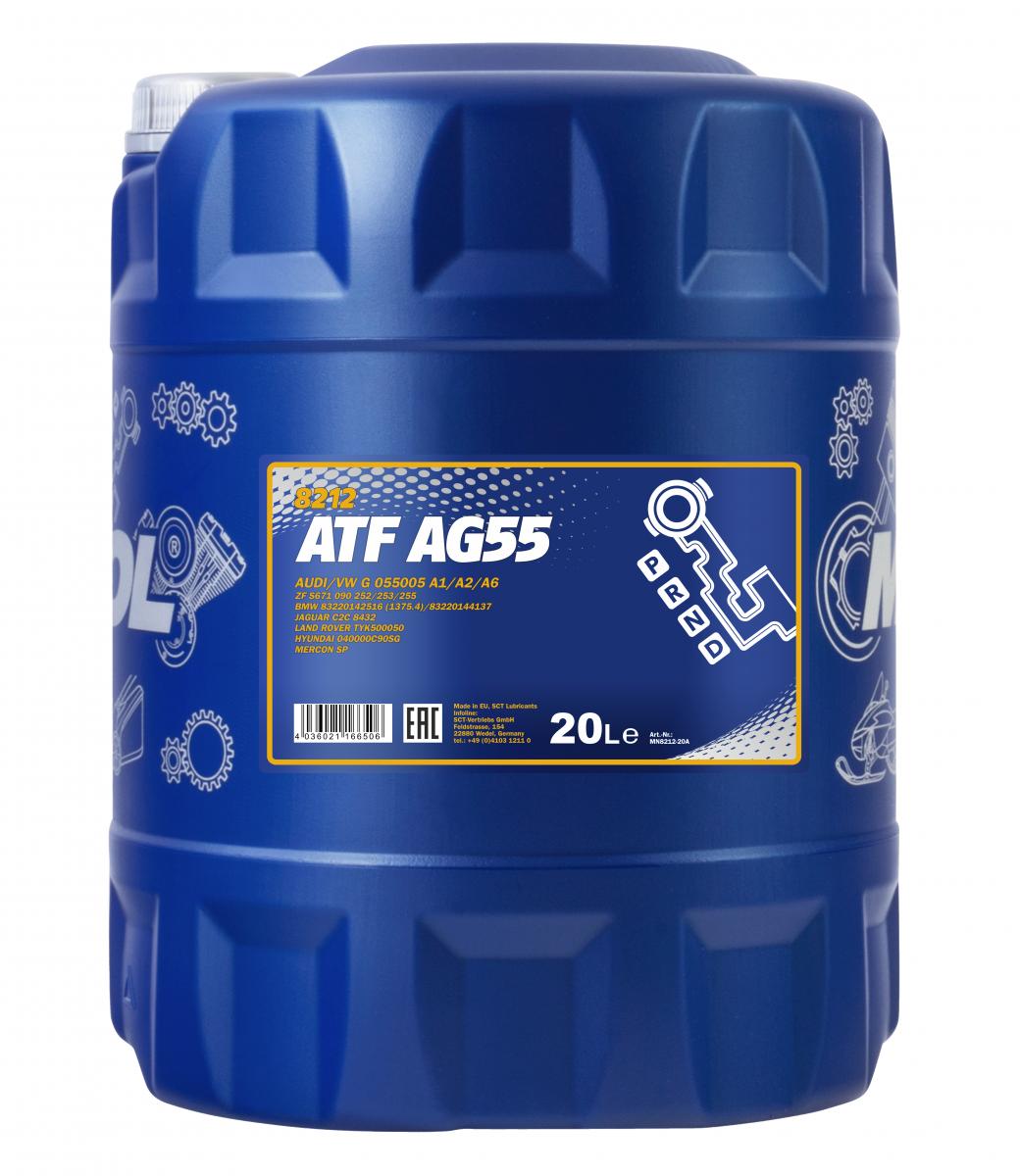 20L MANNOL 8212 ATF AG55 Getriebeöl Automatikgetriebe G055005 A1 A2 A6 passend für BMW