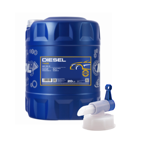 20 Liter MANNOL Diesel 15W-40 CH-4 SL 15W40 Motoröl ÖL 1x Ablasshahn