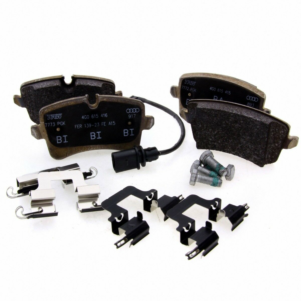 TRW Bremsbeläge Bremsklötzer 4G698451 Satz hinen Bremsbelegsatz passend für Audi