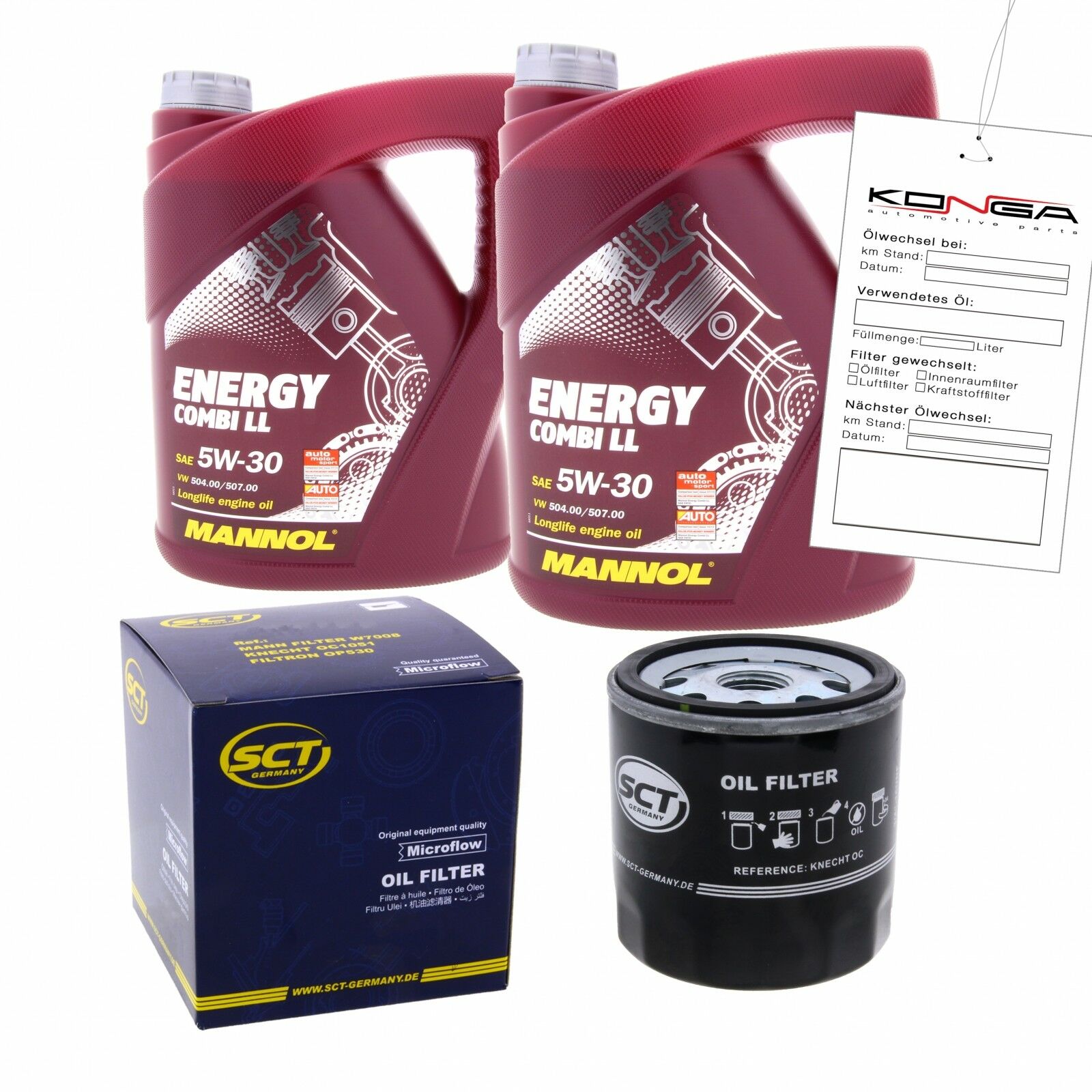Inspektionskit MANNOL Combi LL 5W-30 passend für Audi V8 3.6 Quattro