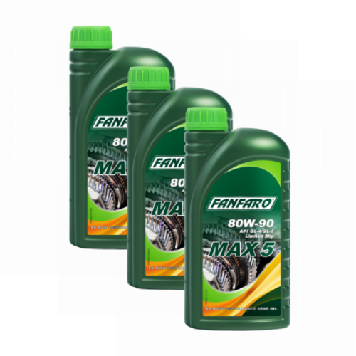 3 Liter FANFARO MAX 5 80W-90 GL-5 LS GL5 LS Getriebeöl MT1 AGMA 252.04
